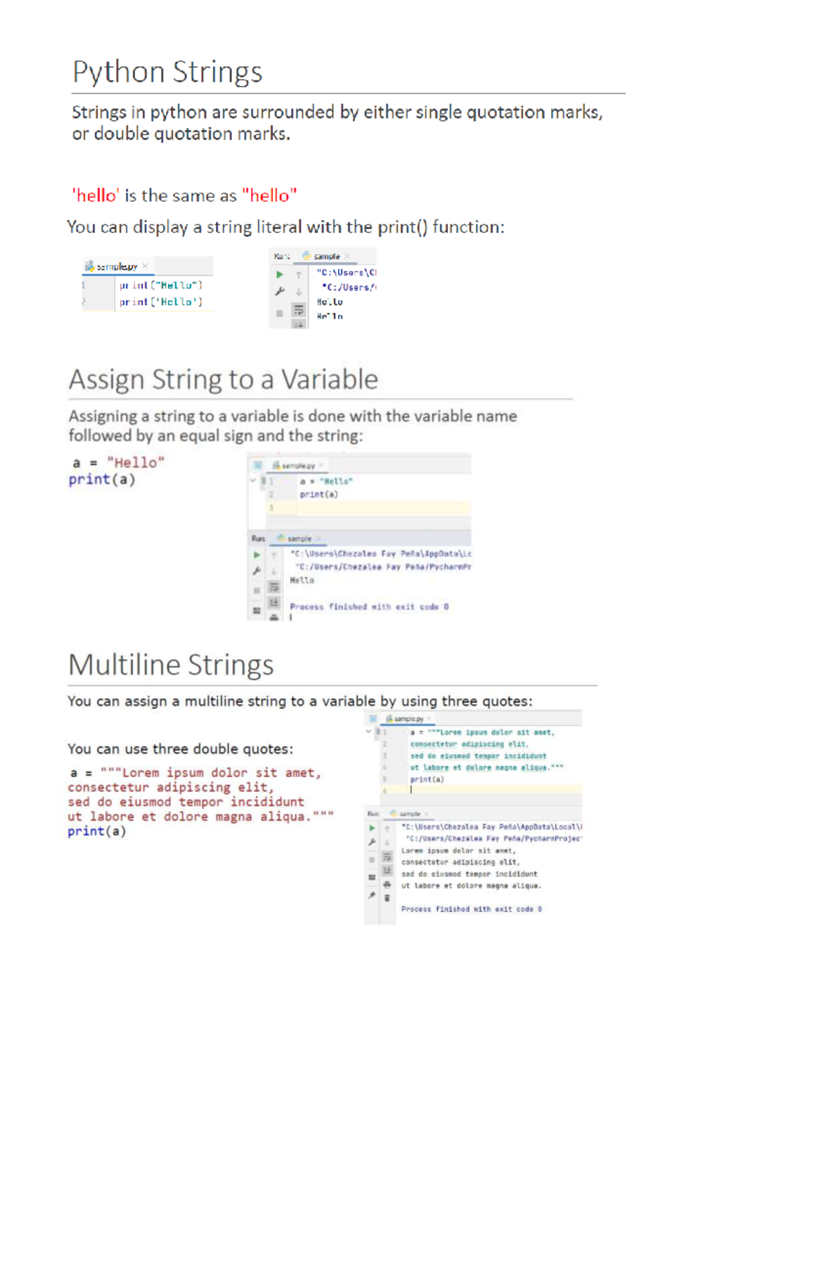 Python Strings - Bachelor of Electronics and Communication Engineering ...