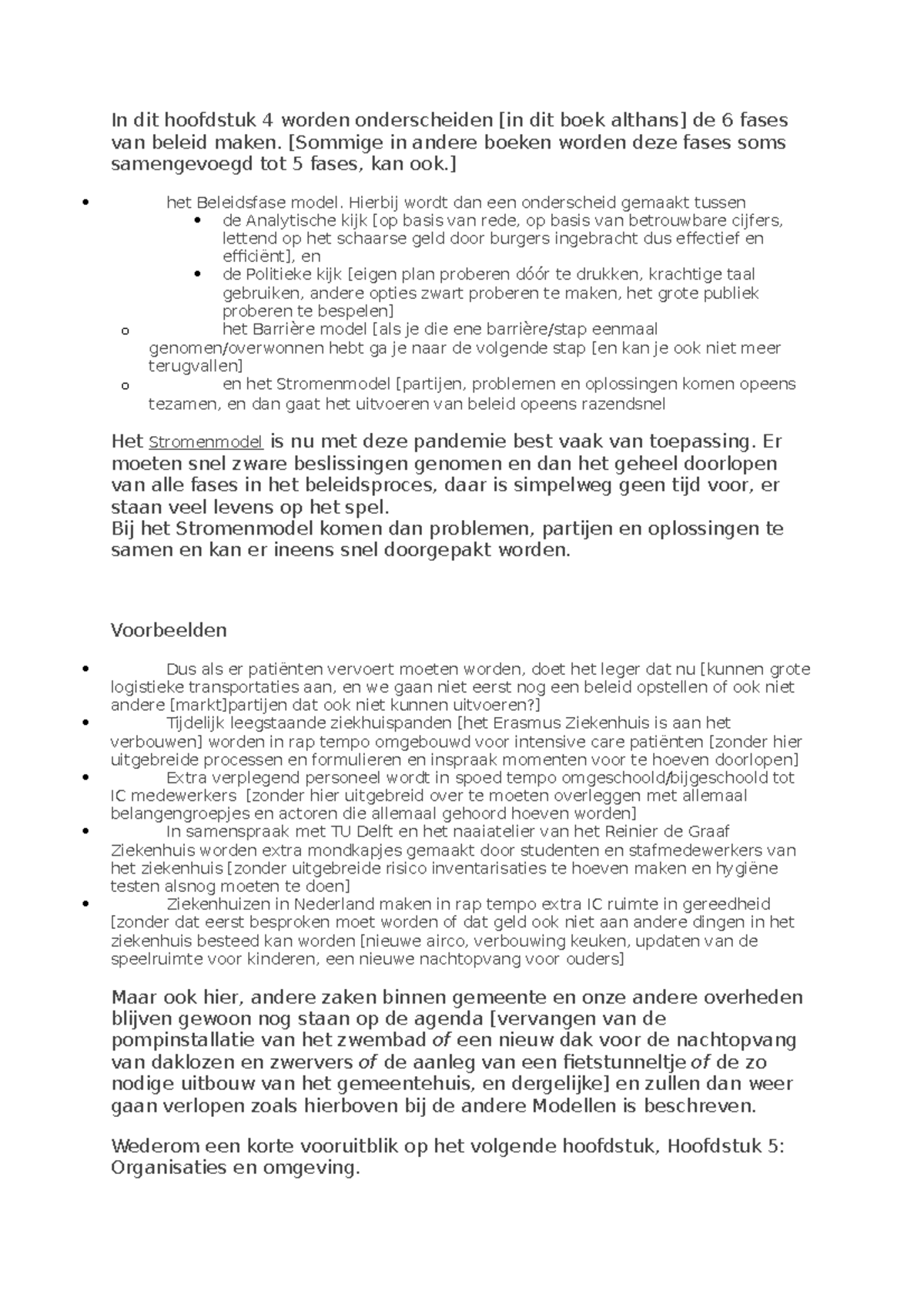 Beleidsimplementatie Samenvatting Bb - In Dit Hoofdstuk 4 Worden ...