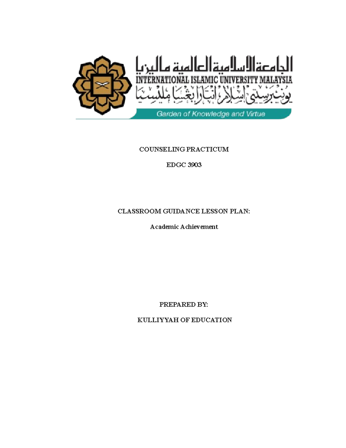 Leson Plan 3 - this is the example of lesson plan that you may refer in ...