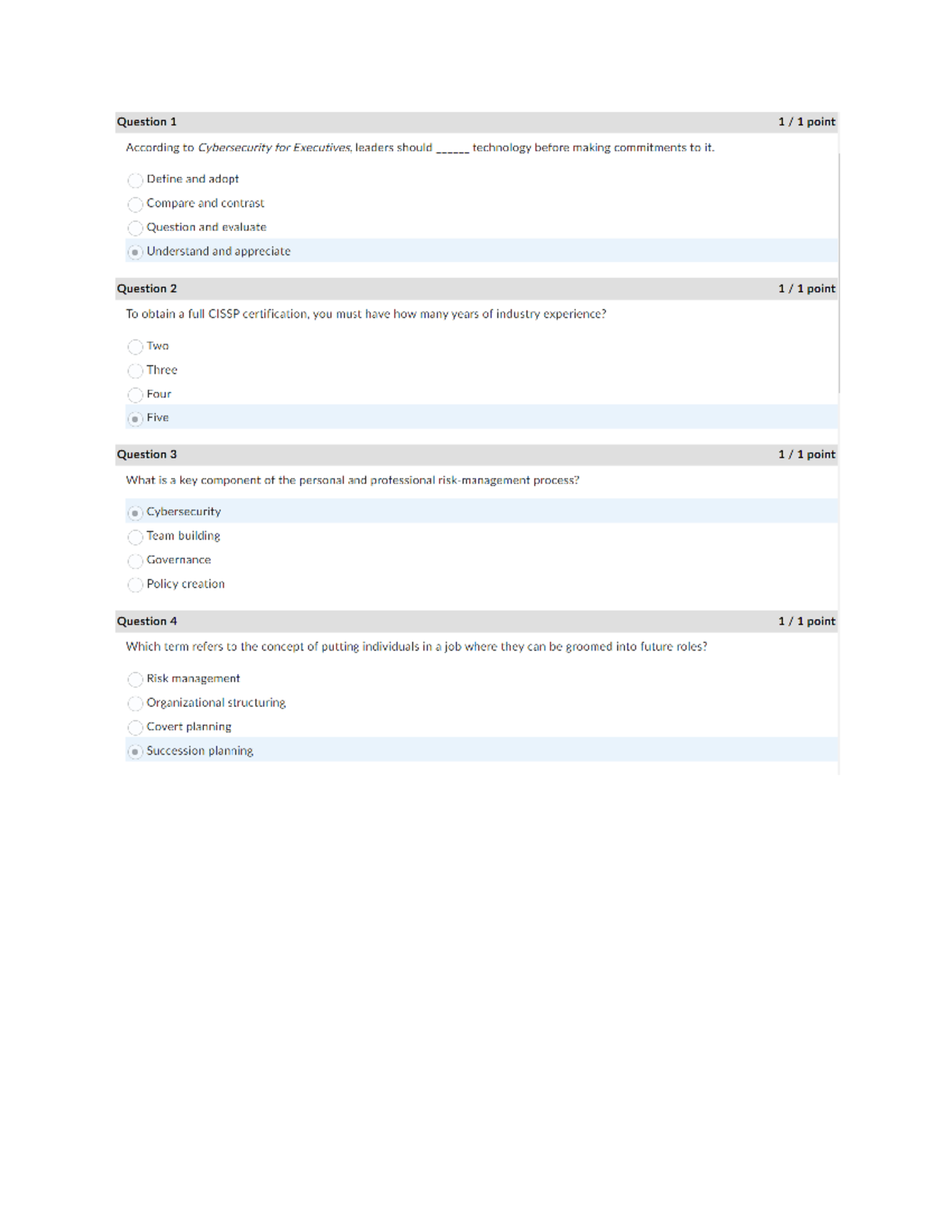 Module 6 Reading Quiz - CYB 260 - Studocu