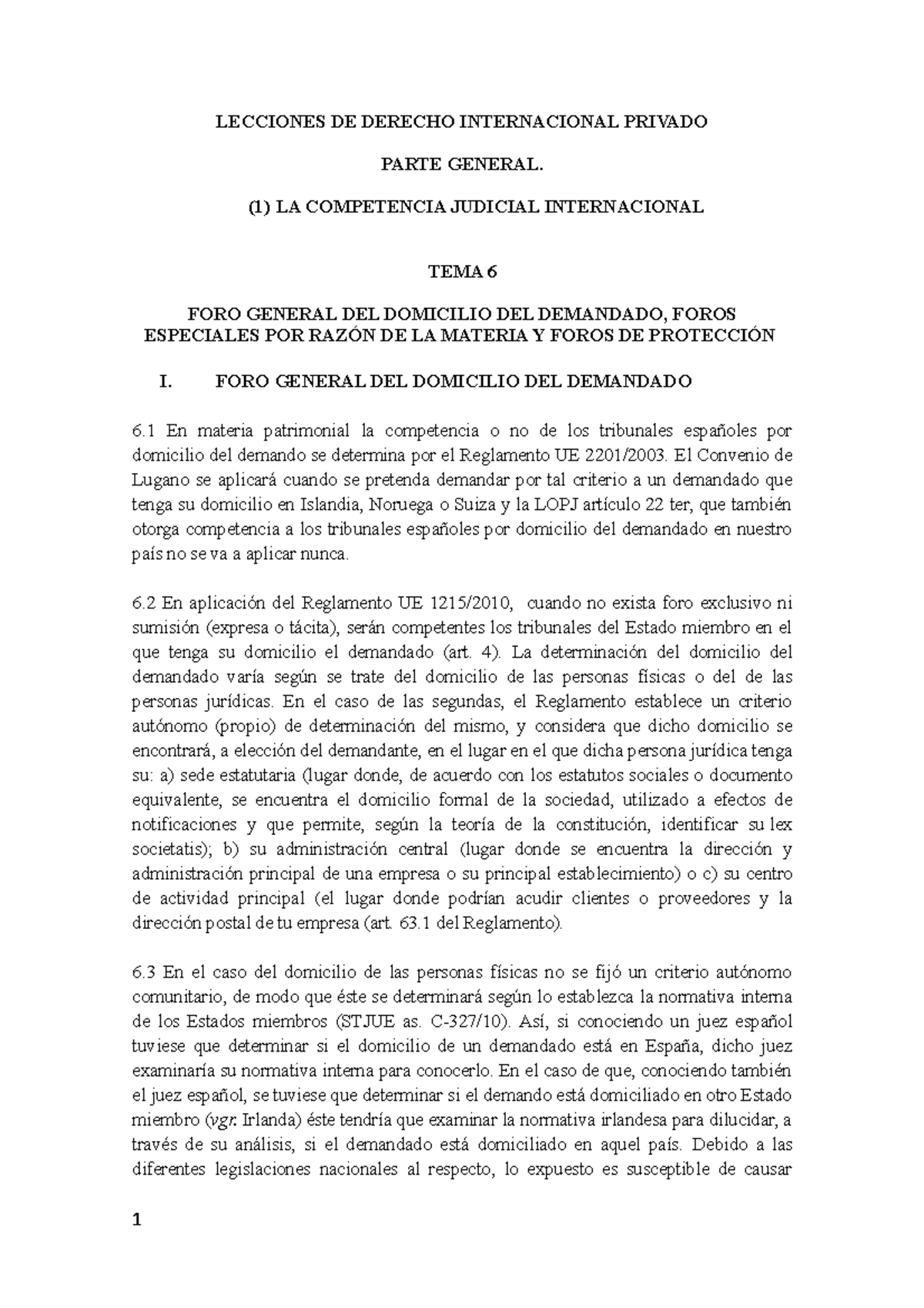 Tema 6. Foro general y foros especiales por razón de la materia copia ...