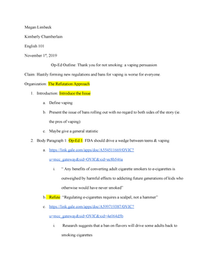 examples of a researched essay rough draft