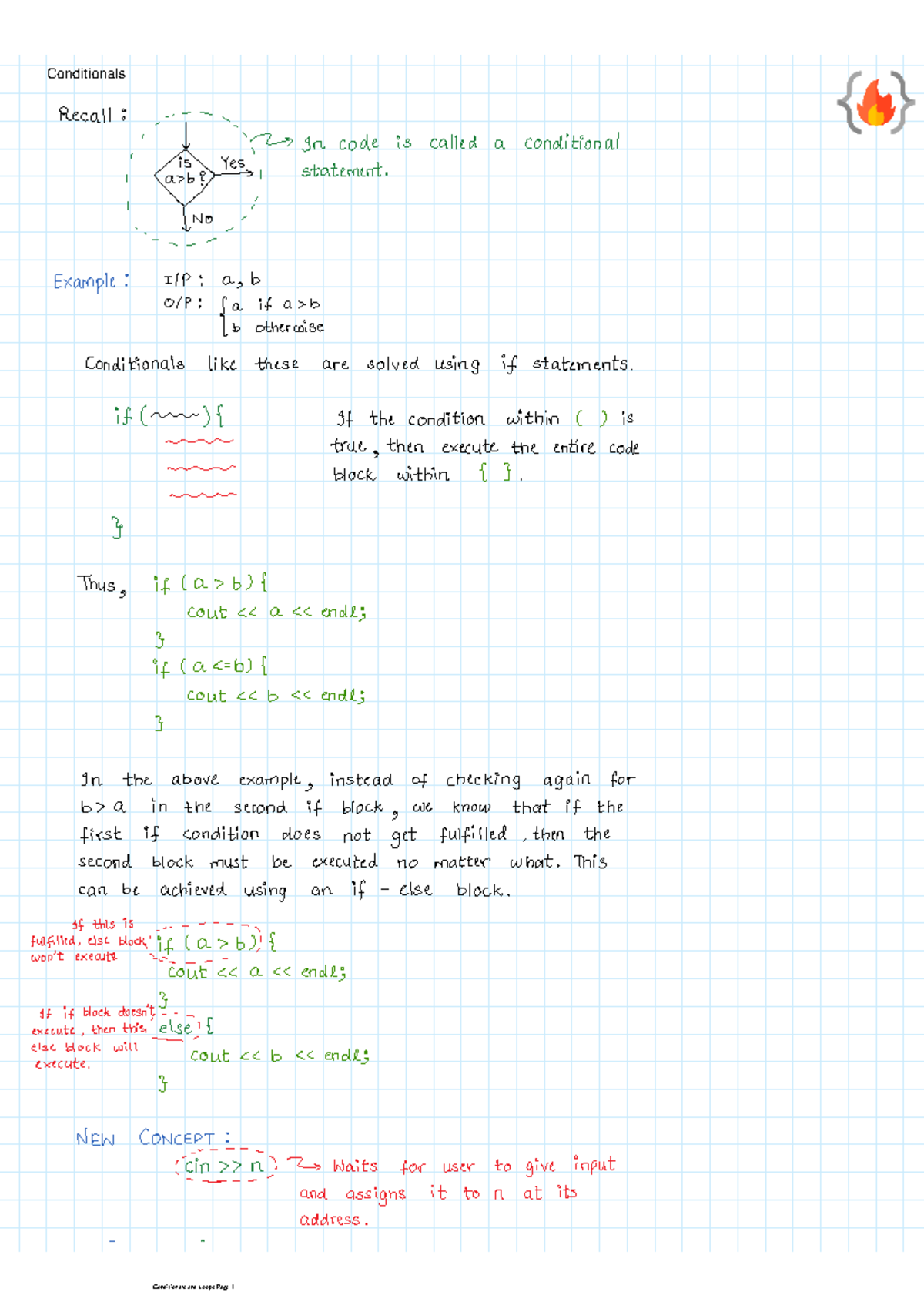 Conditionals and Loops - Data Structure - Conditionals - Studocu