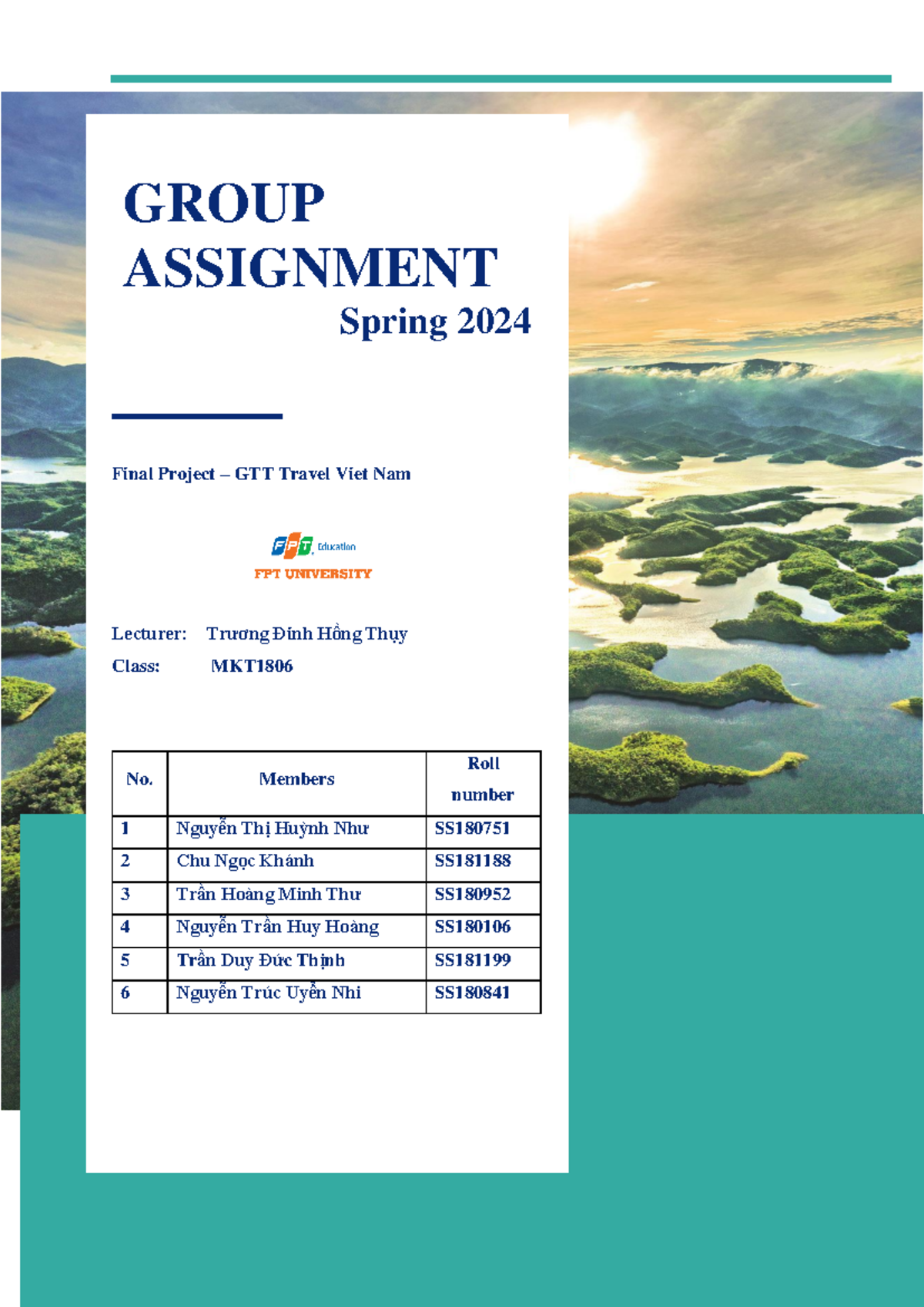 DMS final report about GTT travel Spring 2024 Final Project GTT