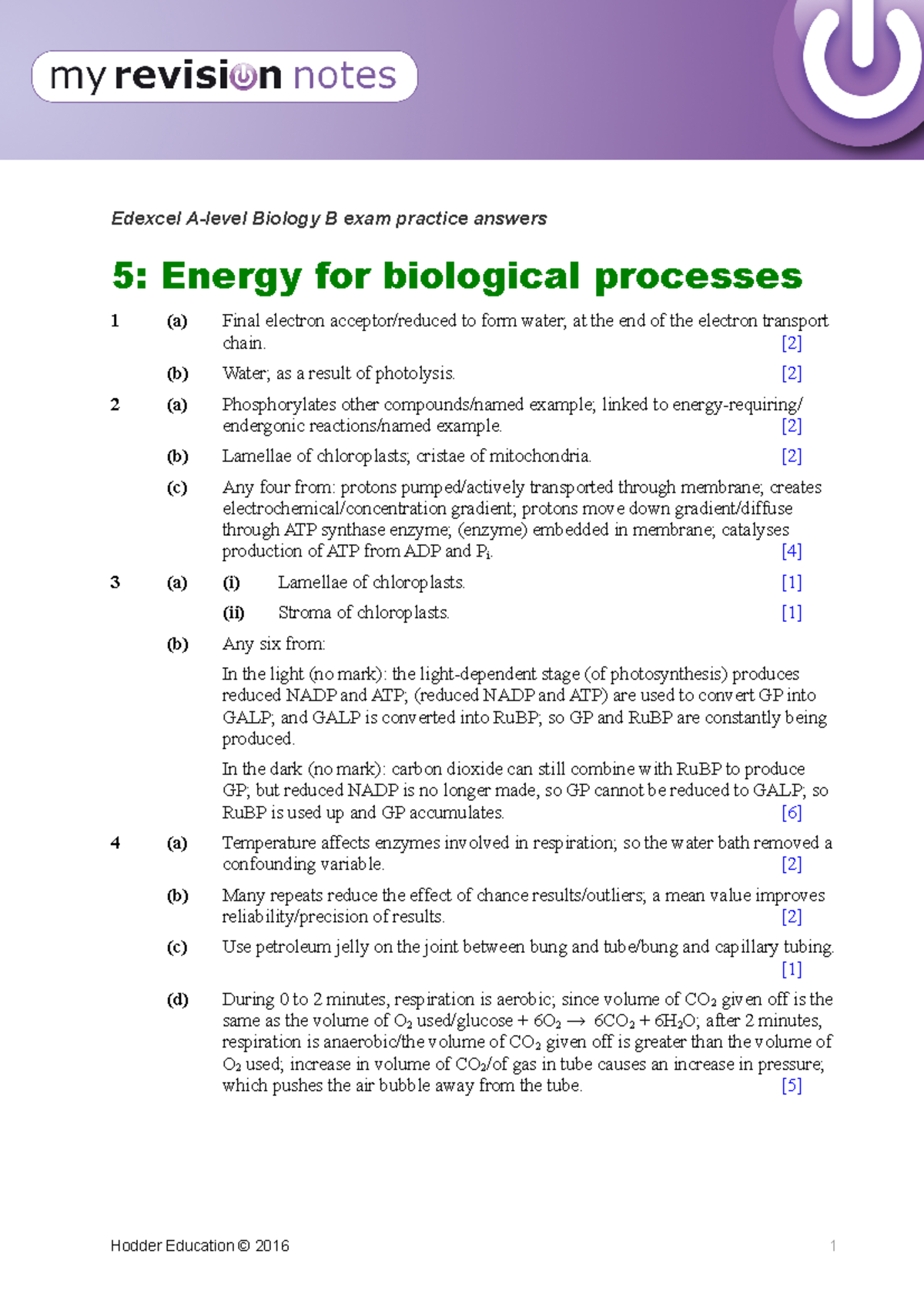 854859 EPAs Biology B A Level Ch5 - Edexcel A-level Biology B Exam ...