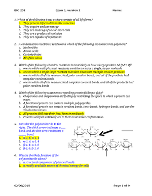 Chapter 1 outline - BIO 202 Course Overview and Chapter 1 I. Course ...