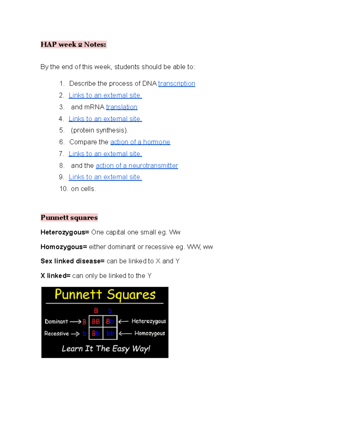 Human anatomy and physiology week 2 lecture notes - HAP week 2 Notes ...
