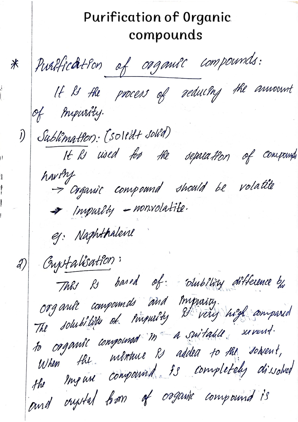 purification-of-organic-compounds-advanced-organic-chemistry-studocu