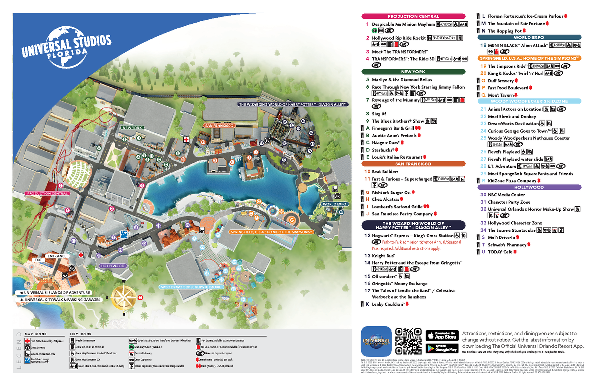 Universal studios florida park map english - Height Requirement Metal ...