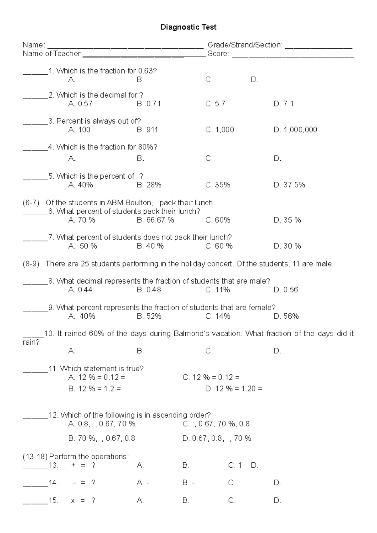 BM DT SY 2022-2023 - Copy - Diagnostic Test Name