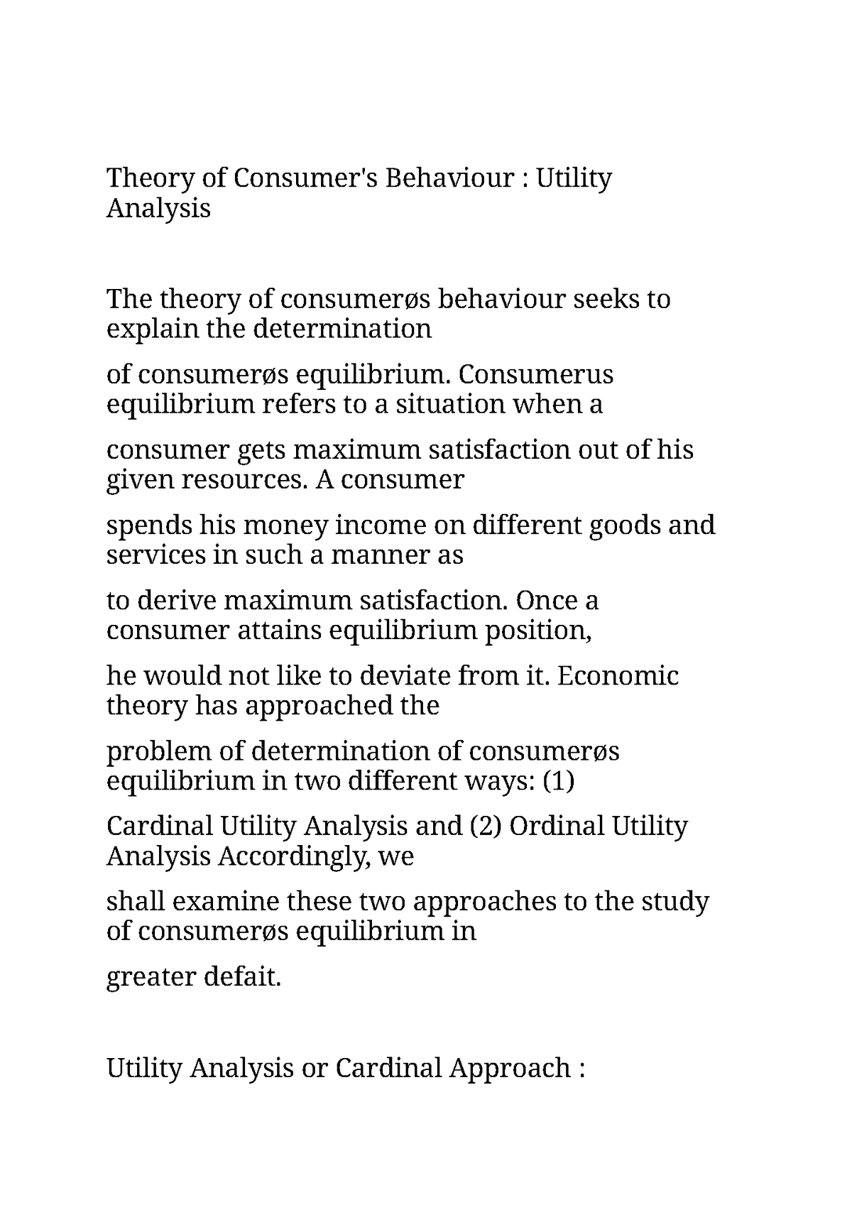 theory-of-consumer-behaviour-consumerus-equilibrium-refers-to-a