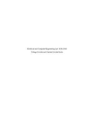 Experiment 7 - Electrical and Computer Engineering Lab: ECE- RC Time ...