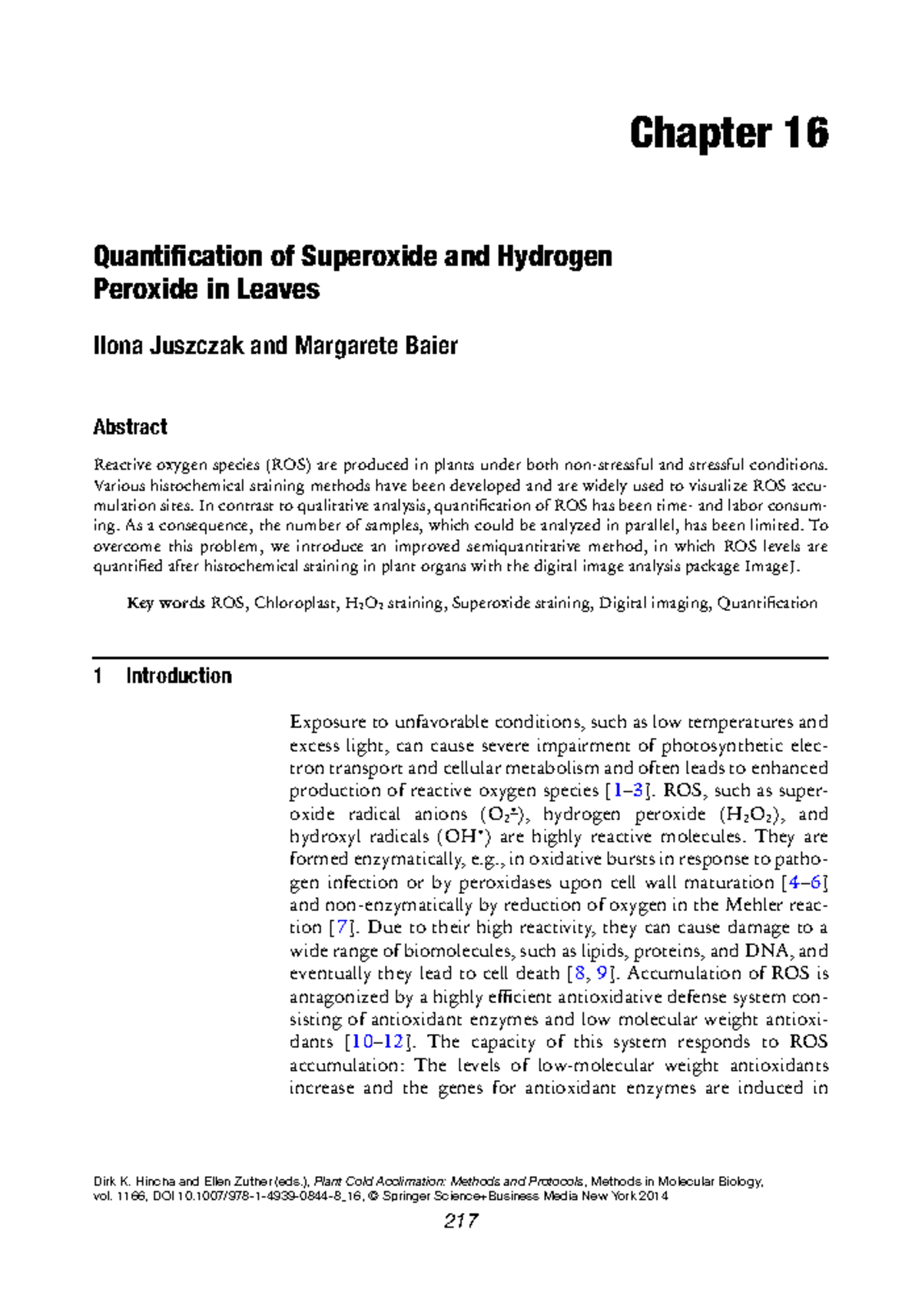 Imagej Quantification of Superoxide and Hydrogen peroxide in leaves ...