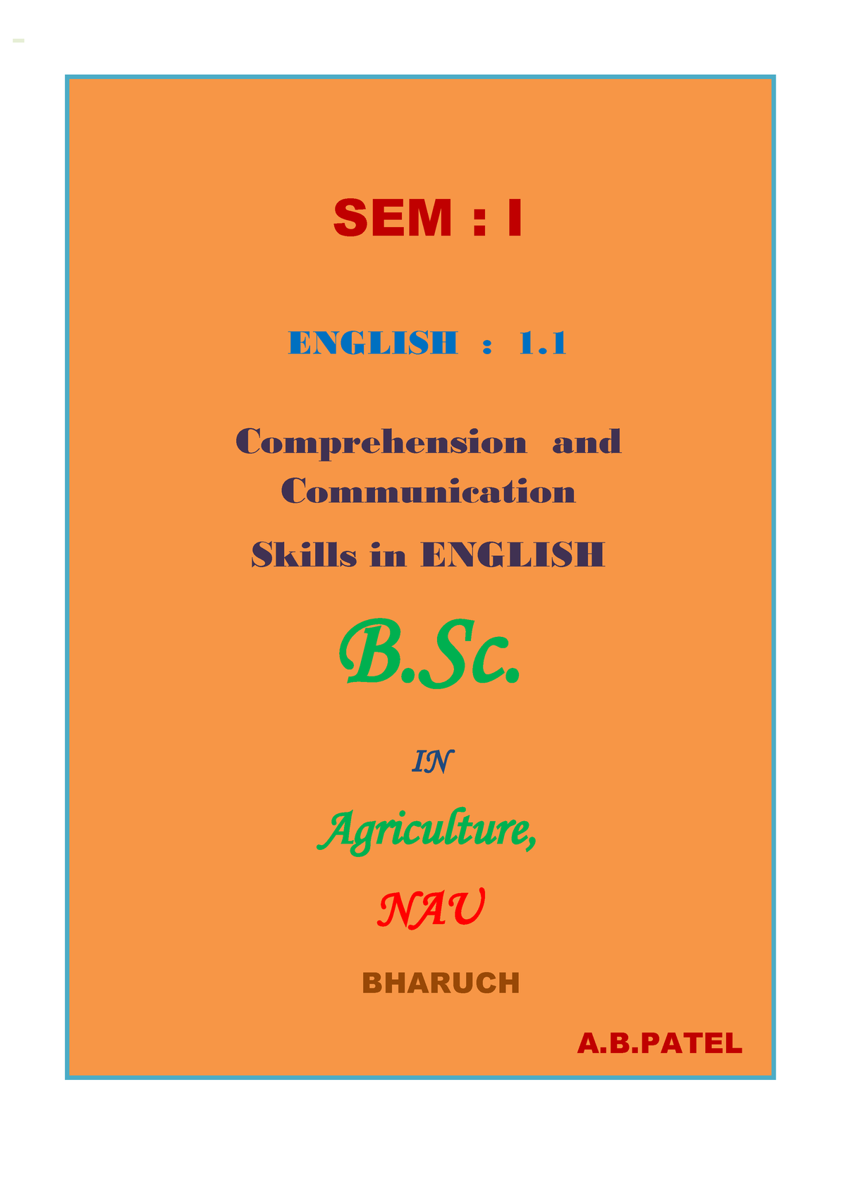 english essay for bsc