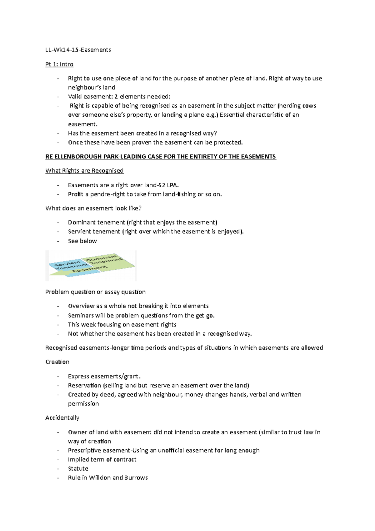 LL-Easements-14 - Easements - LL-Wk14-15-Easements Pt 1: Intro Right to ...