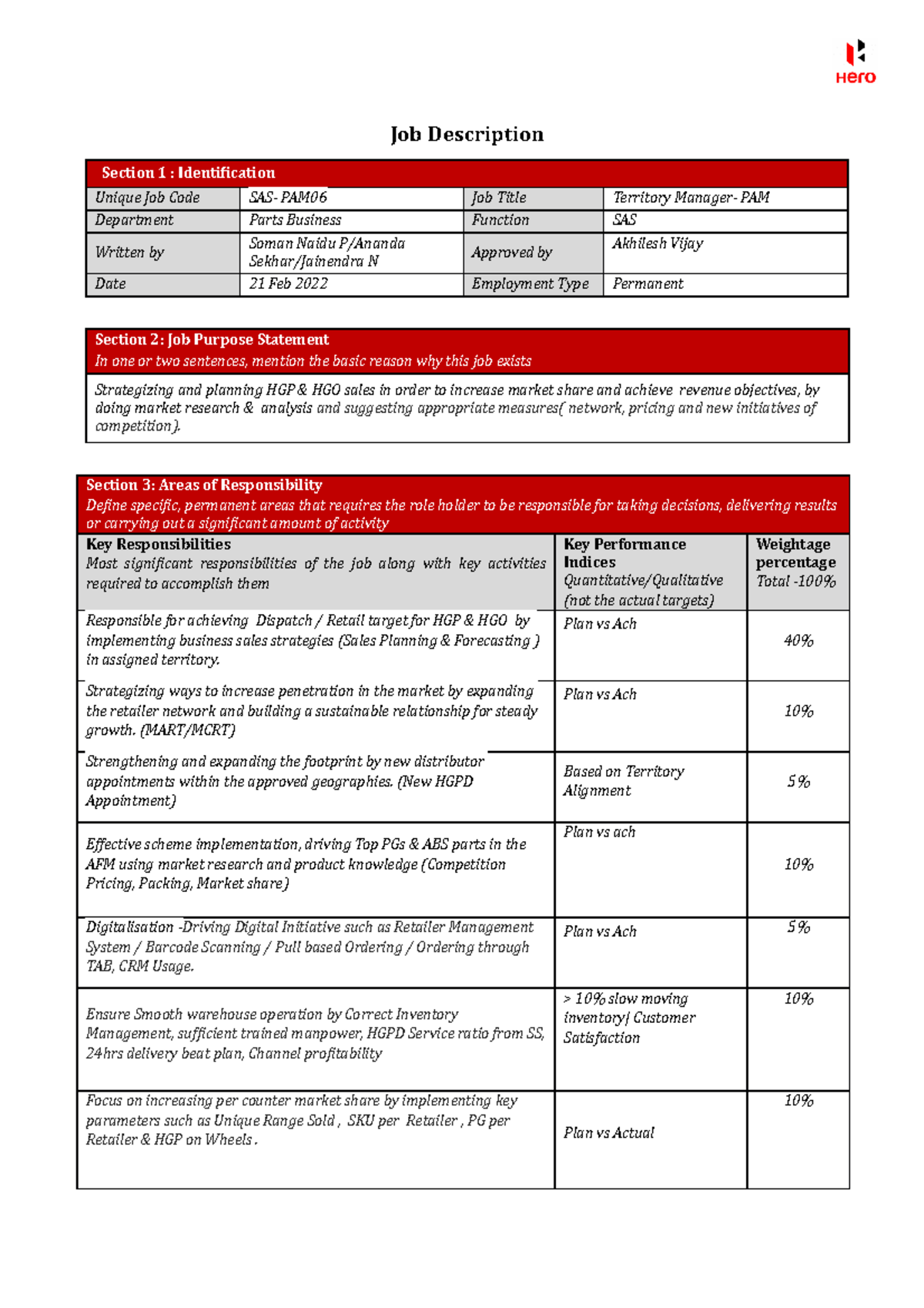 4945837 - Pracaitceaklndkjas s jakslda sfa - Job Description Section 1 ...