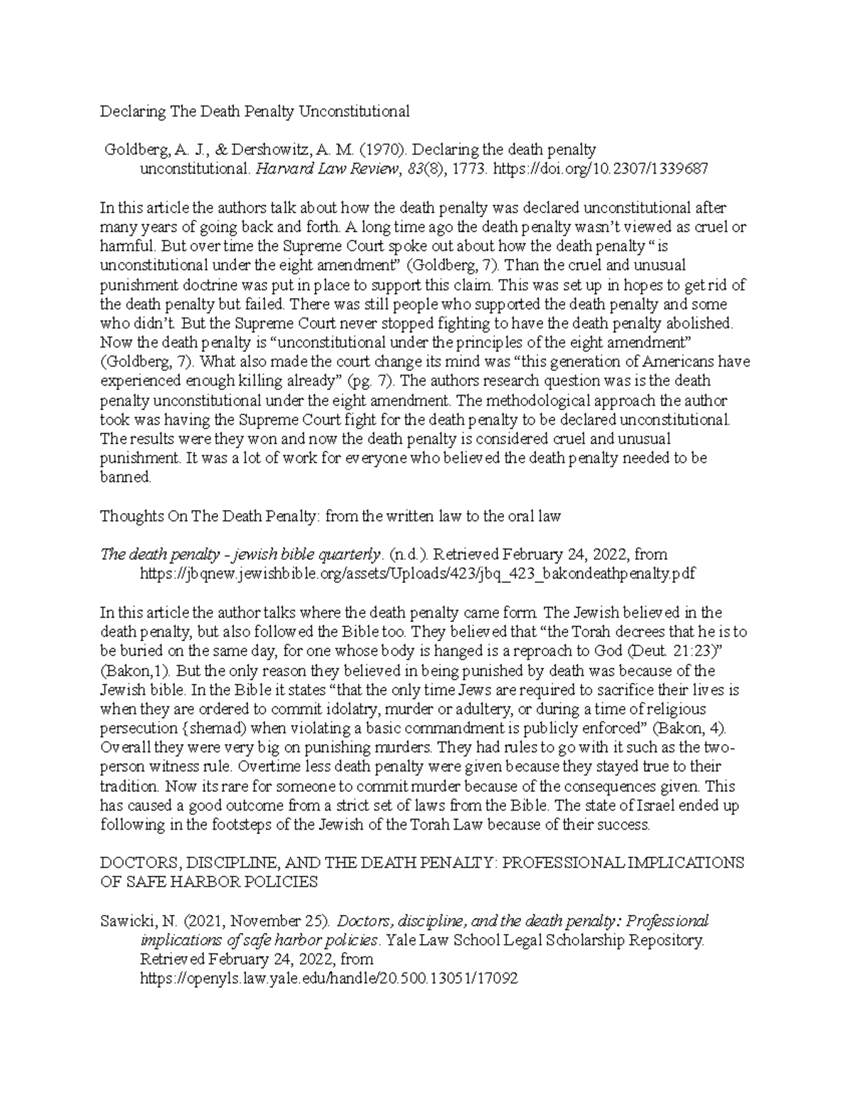 Hw+3+copy Homework assignment 3 Declaring The Death Penalty