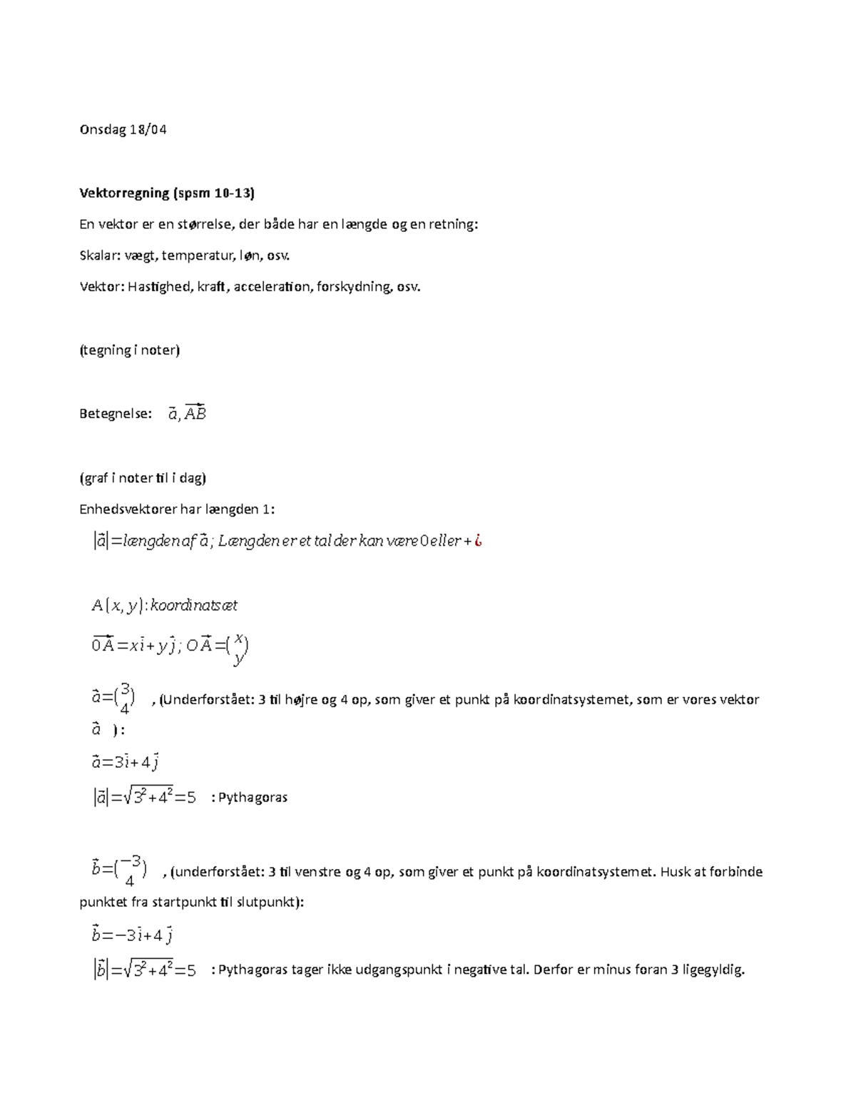 Eksamen 26 Juni 2018, Spørgsmål Og Svar - Onsdag 18/04 Vektorregning ...