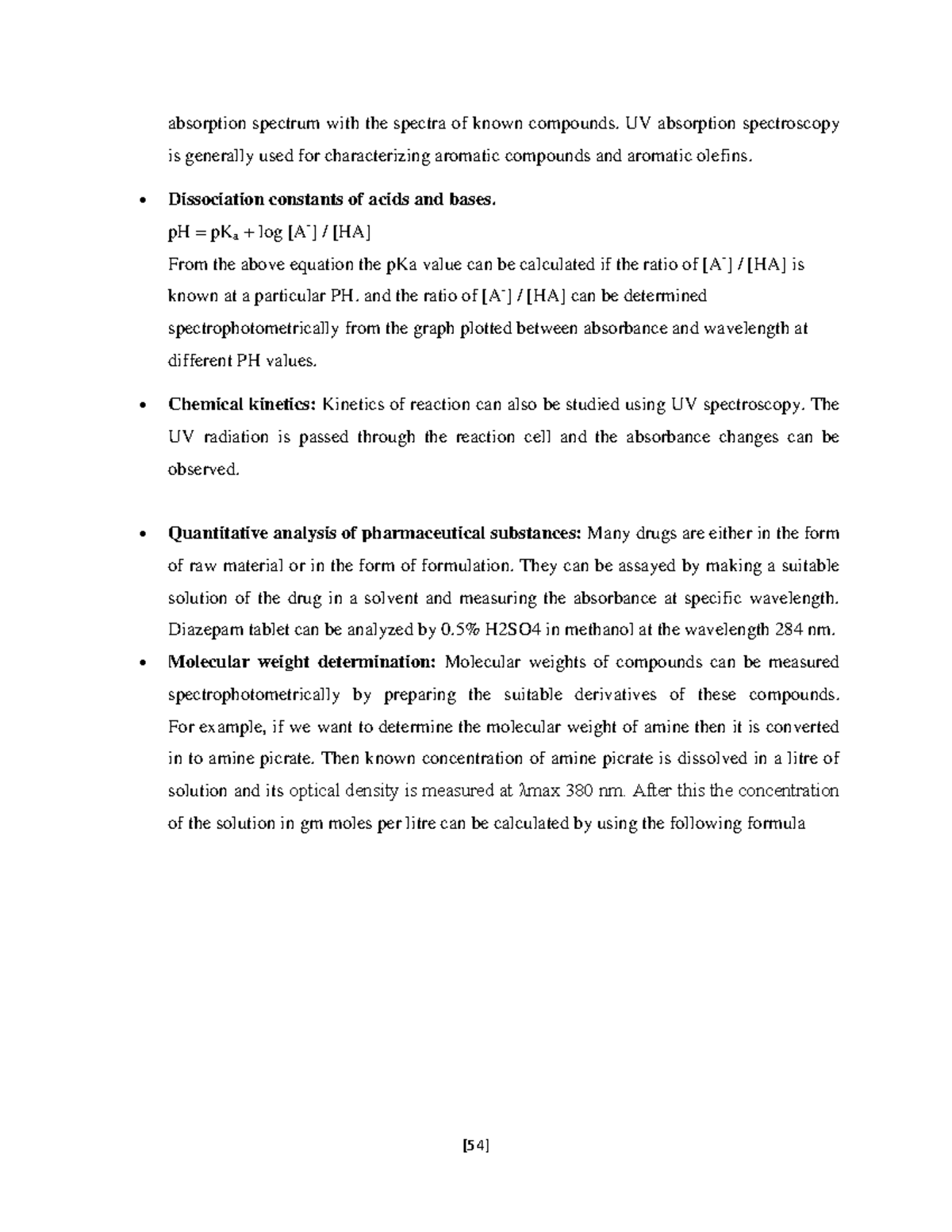 Engineering chemistry All Unit Notes-6 - absorption spectrum with the ...