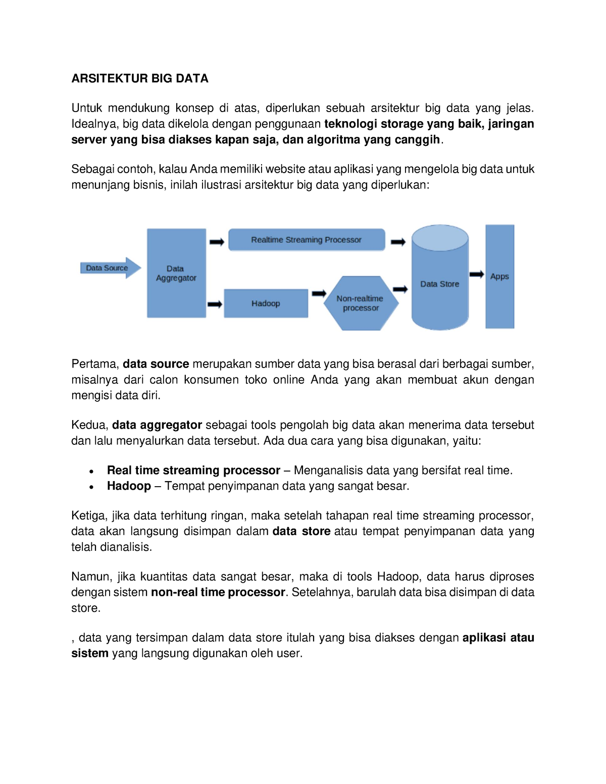 Arsitektur Big Data - Pengenalan Arsitertur Big Data - ARSITEKTUR BIG ...