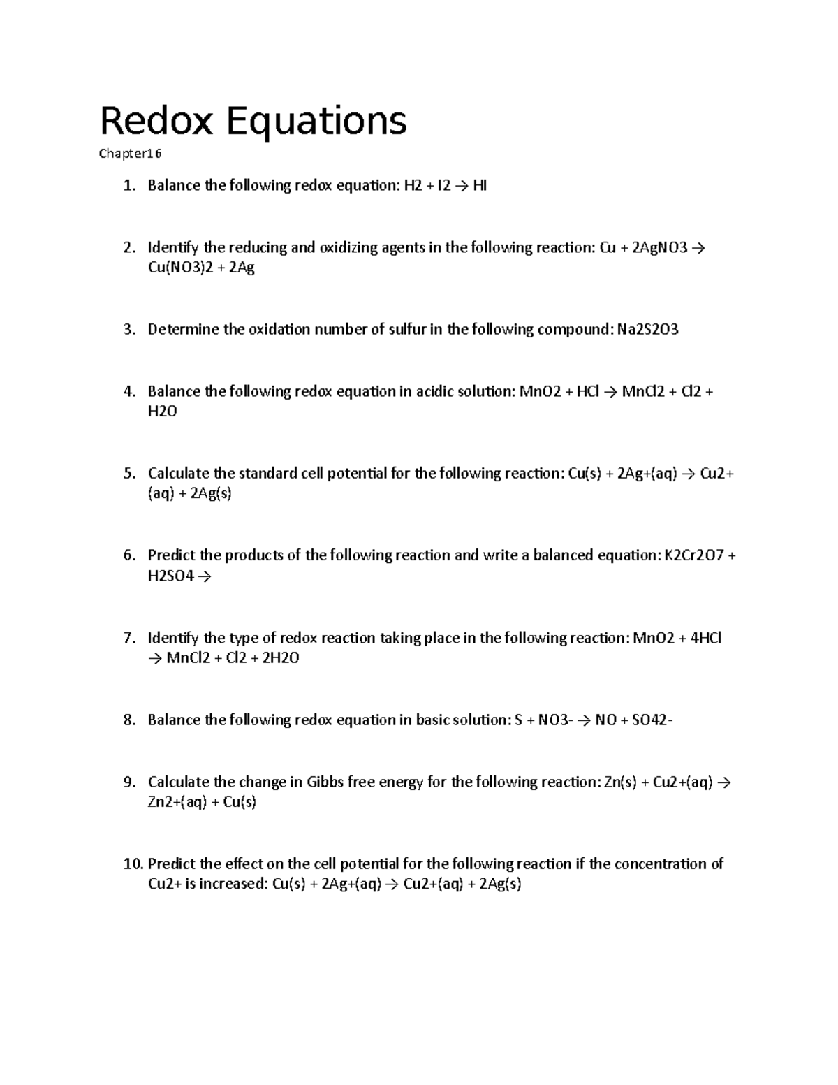 redox-equations-self-made-chemistry-worksheet-redox-equations