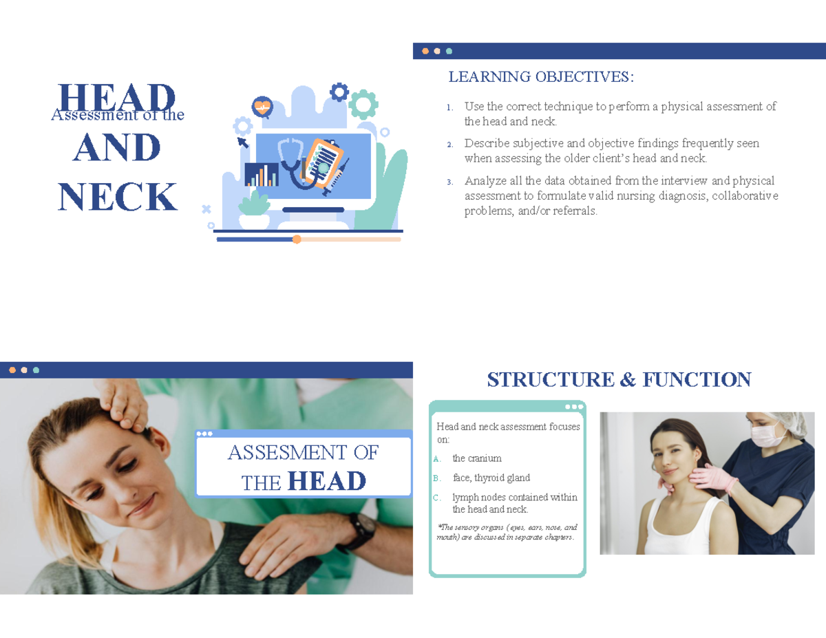 HEAD AND NECK HEALTH ASSESMENT - HEAD AND NECK Assessment of the ...
