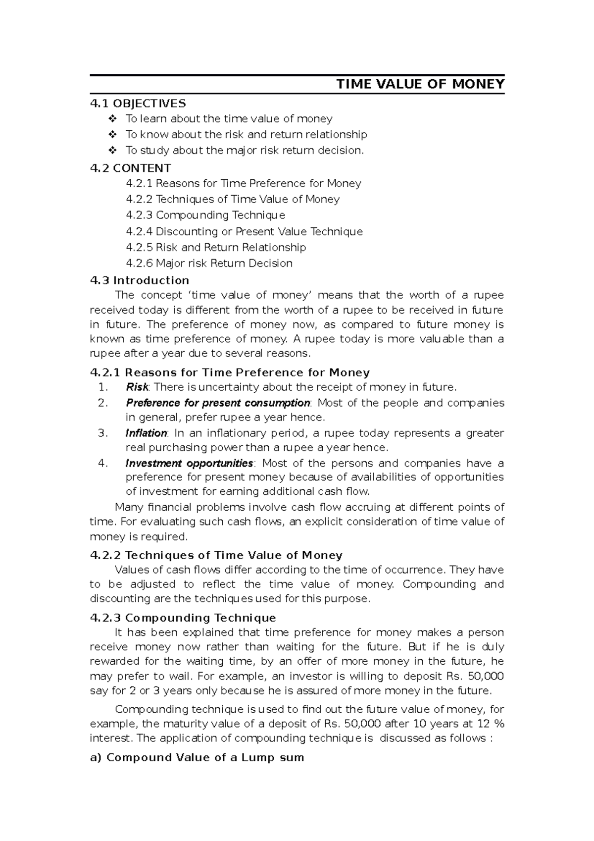 hbr case study time value of money