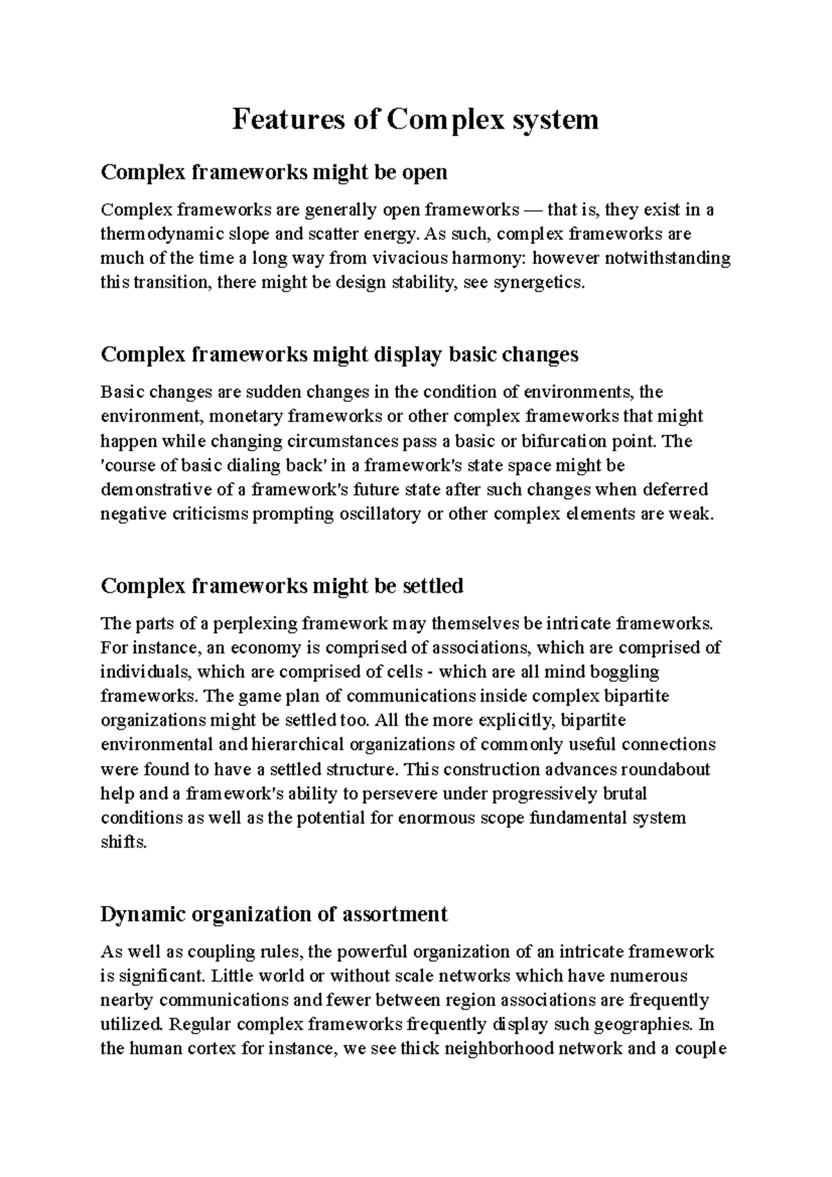 features-of-complex-system-features-of-complex-system-complex