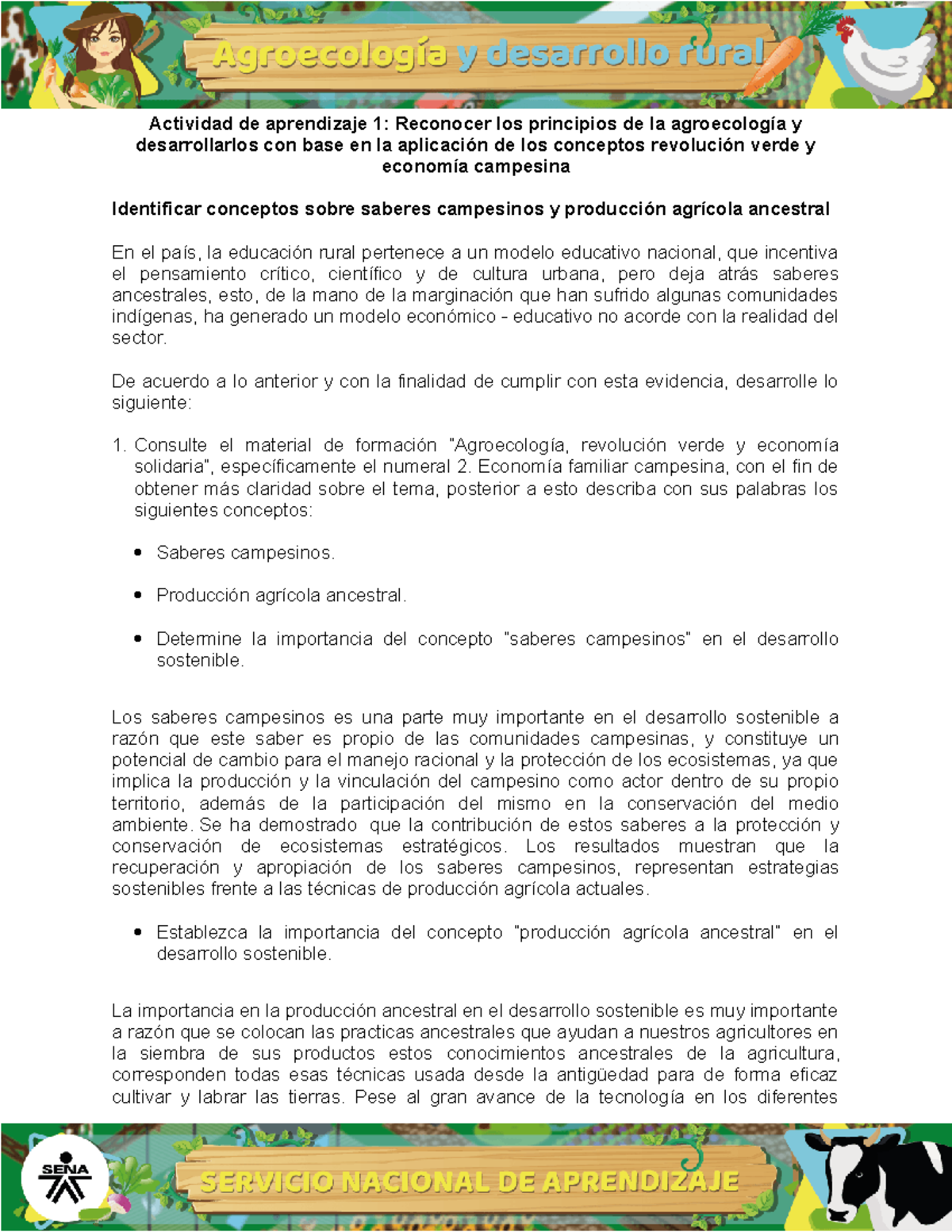 Evidencia Cuadro Comparativo Identificar Conceptos Saberes Campesinos 