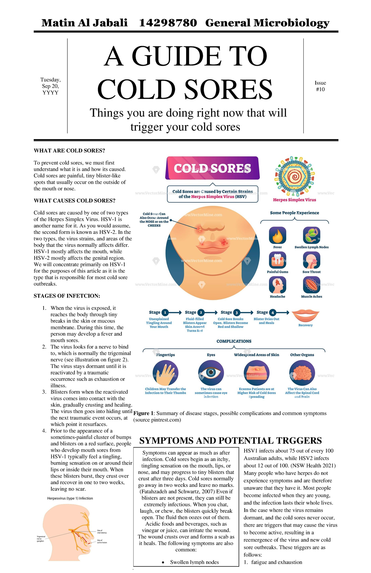 COLD Sores - Hfhfh - Matin Al Jabali 14298780 General Microbiology ...