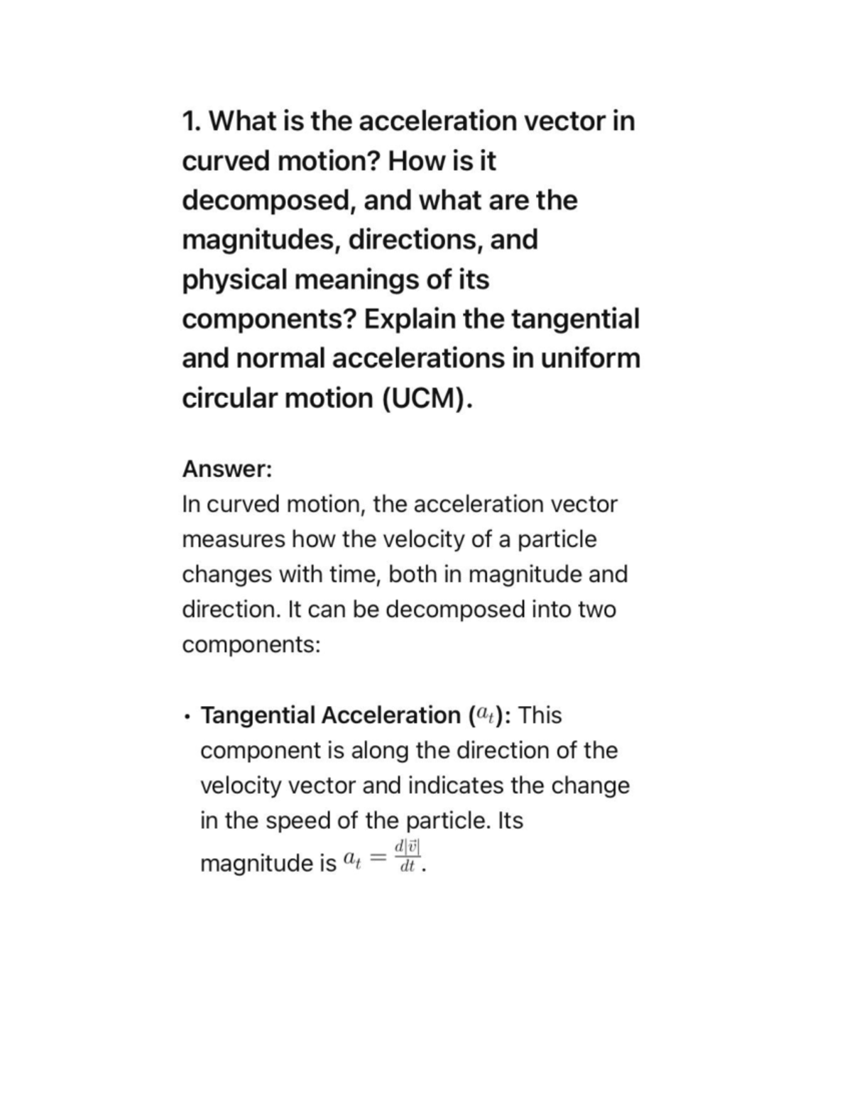 2,5 vldcc - 1234 - 1. What is the acceleration vector in curved motion ...