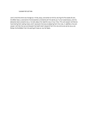Religion Prayer - Reflection on the bible verse in every Sunday mass ...