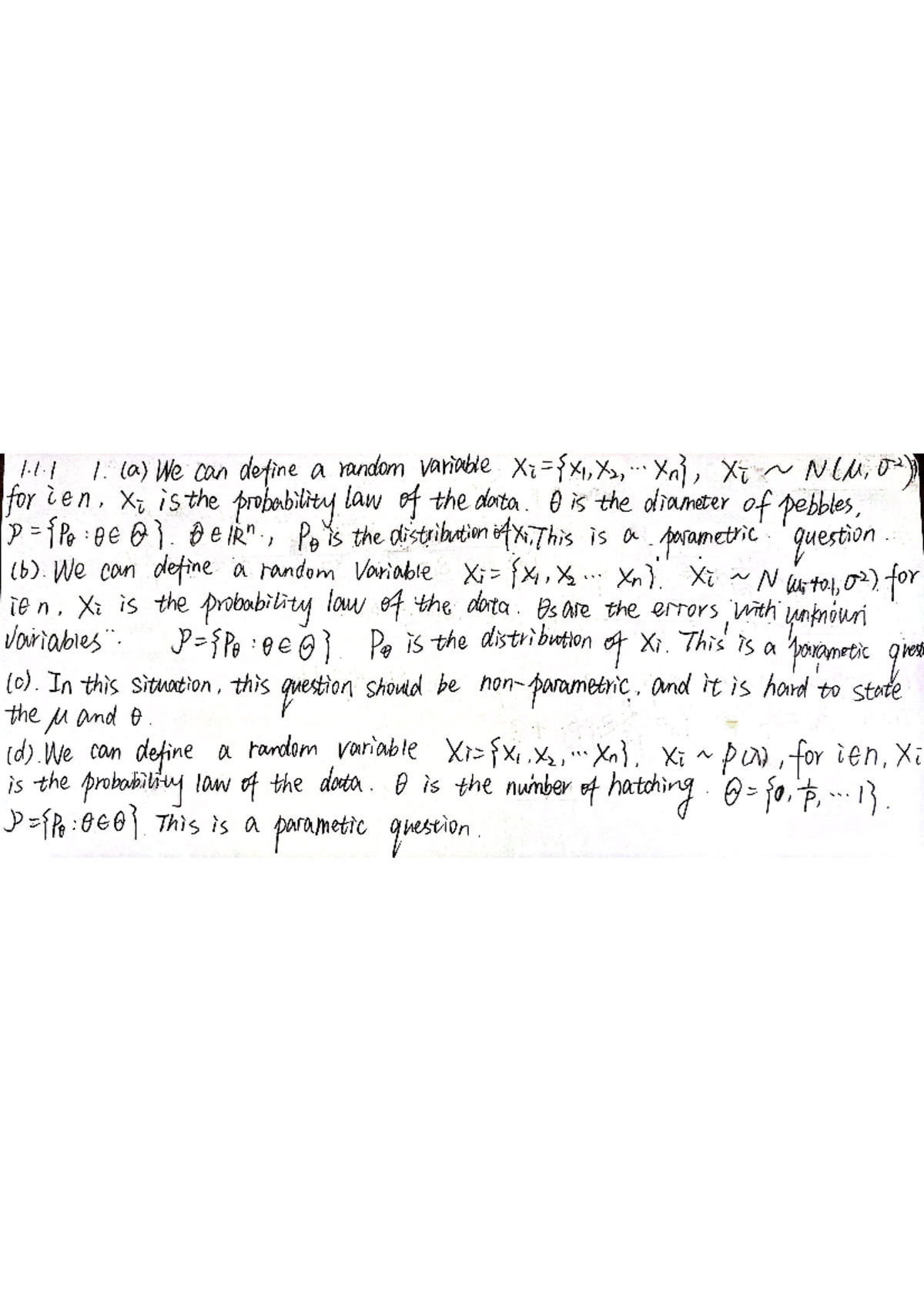 Hw1 hw1 solution 1 1 1 a we can define a random variable xi x2