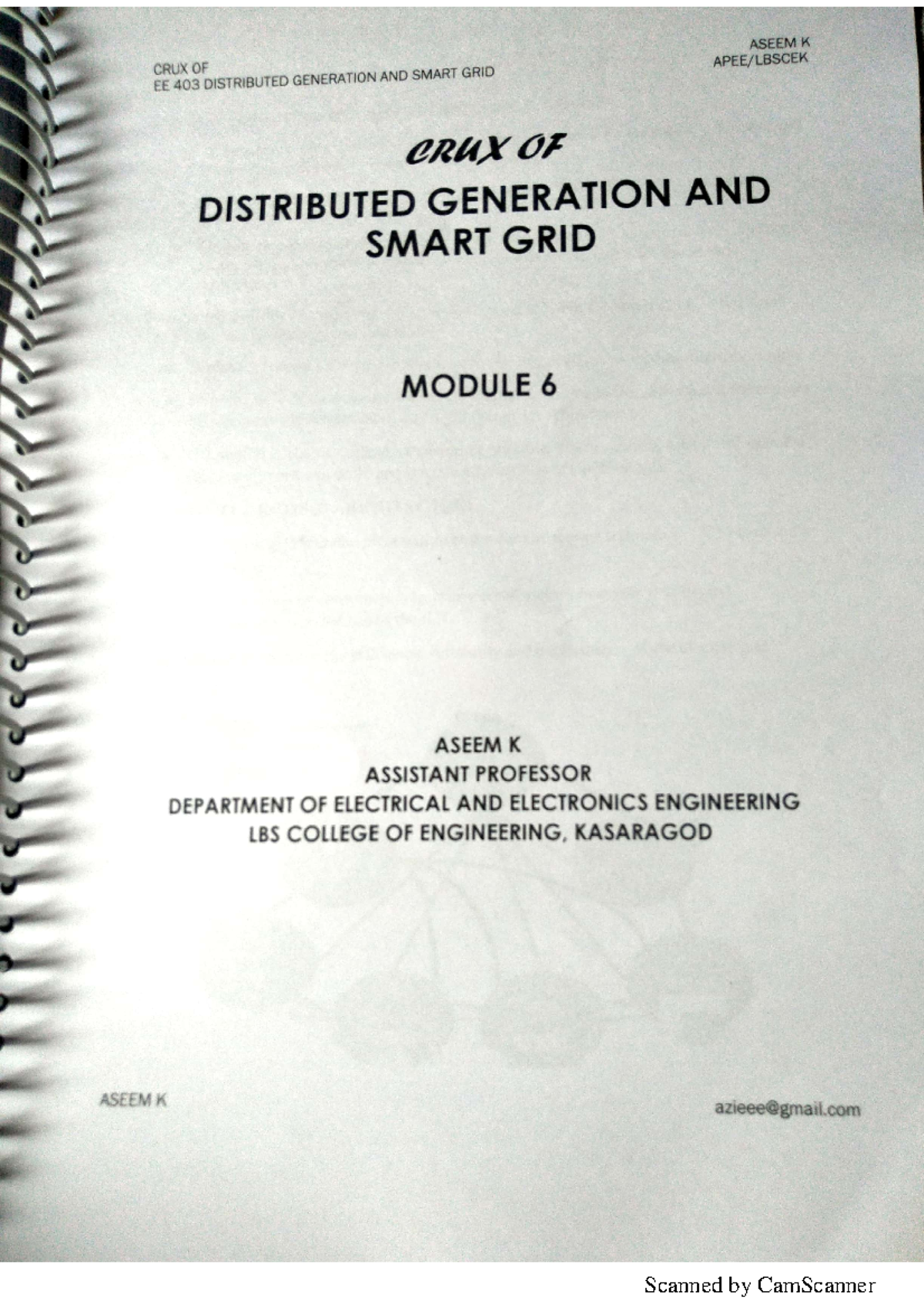DGSG m6 aseem © Share Notes - Distributed Generation And Smart Grids ...