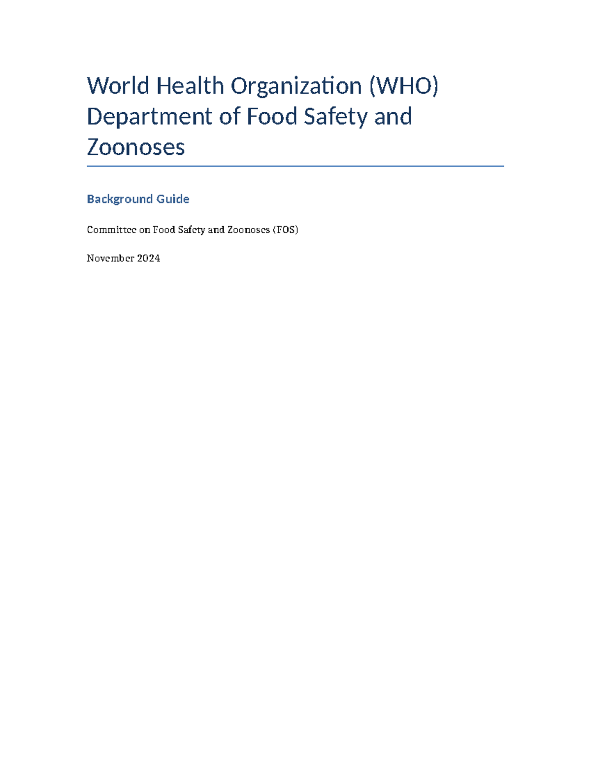 Final Detailed WHO FOS Background Guide with Text Cover - World Health ...