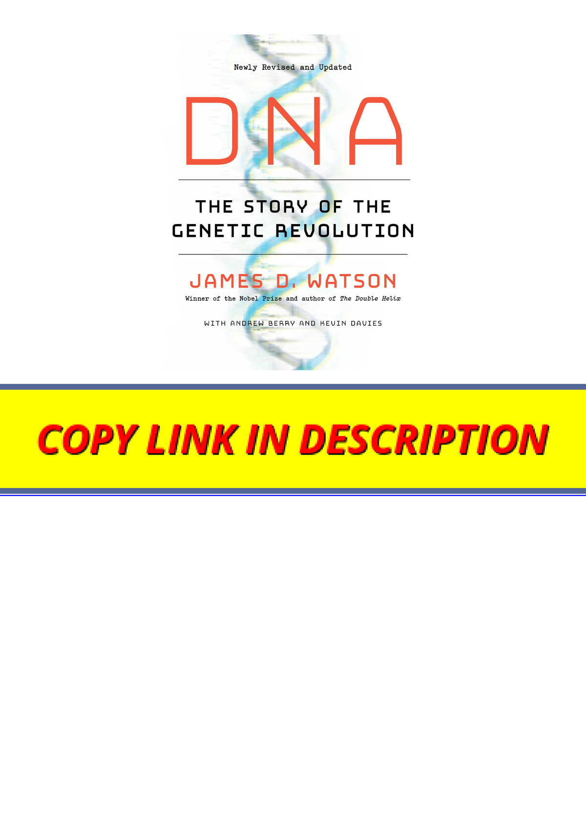 Pdf Read Online Dna The Story Of The Genetic Revolution Free Acces Pdf Read Online Dna The 6636