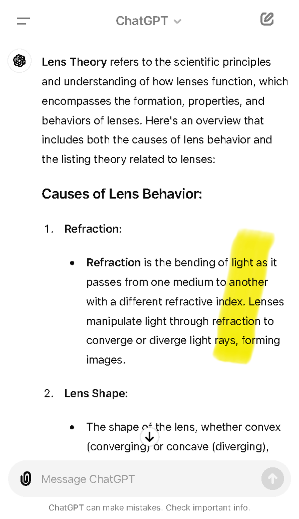 Gauss Theory Overview - Good - Lens Theory refers to the scientific ...