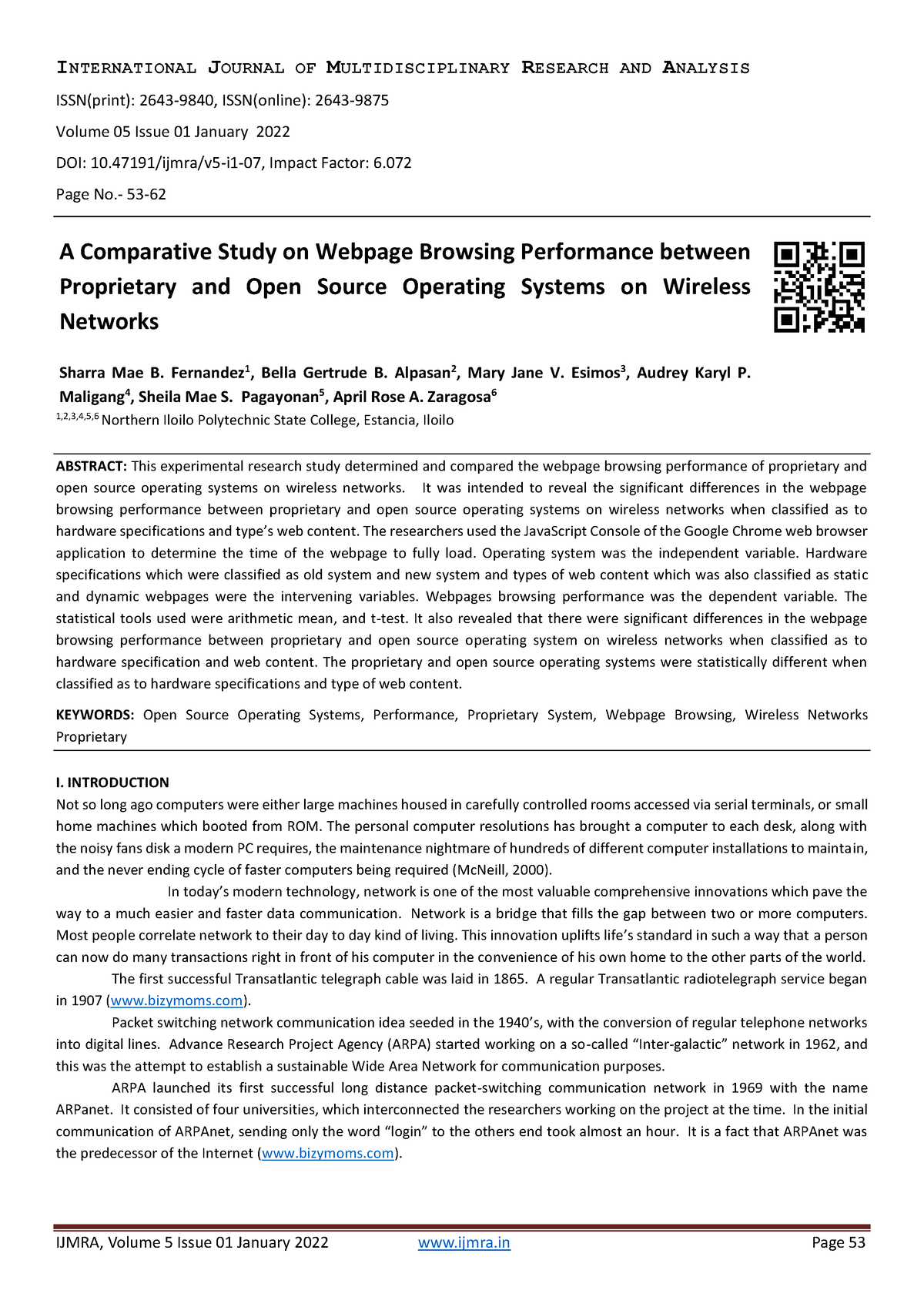 international journal of advanced multidisciplinary research and studies naas rating