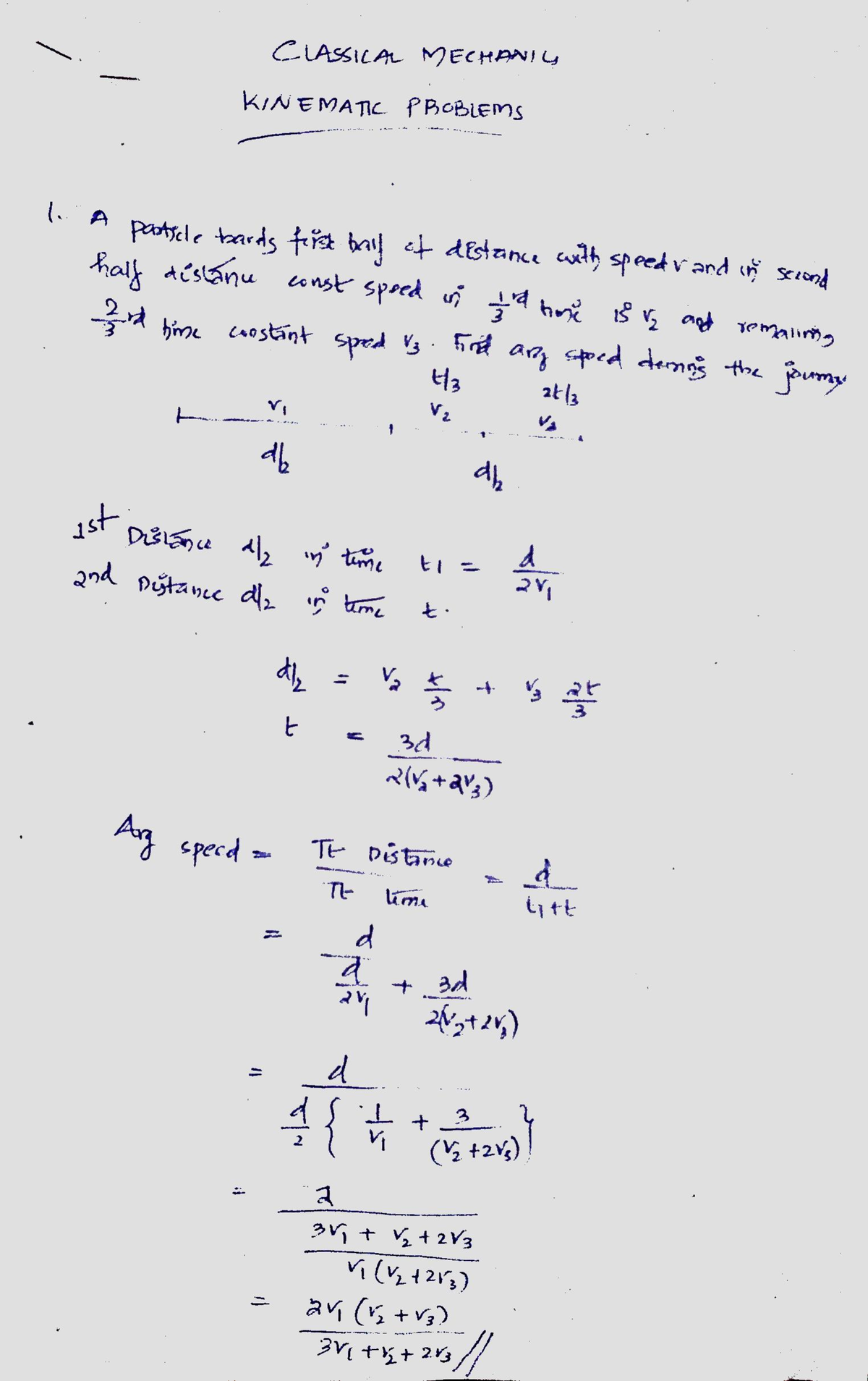 Kinematic Problems - Problem And Solution - Physics - Studocu