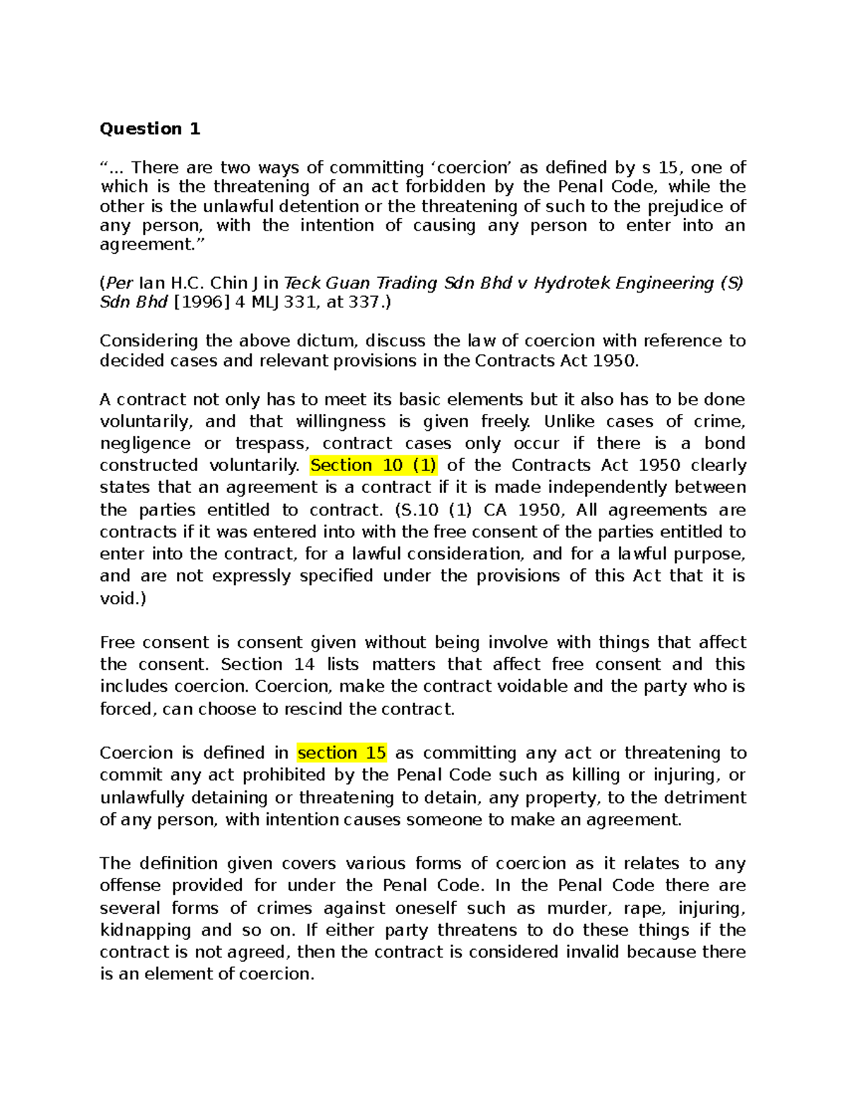 Ucl II tut 1 - Hope it will help with your weekly tutorial. This is the ...