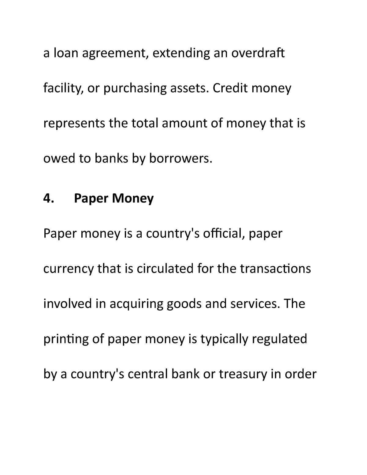 Banking Finance Notes VI - a loan agreement, extending an overdraft ...