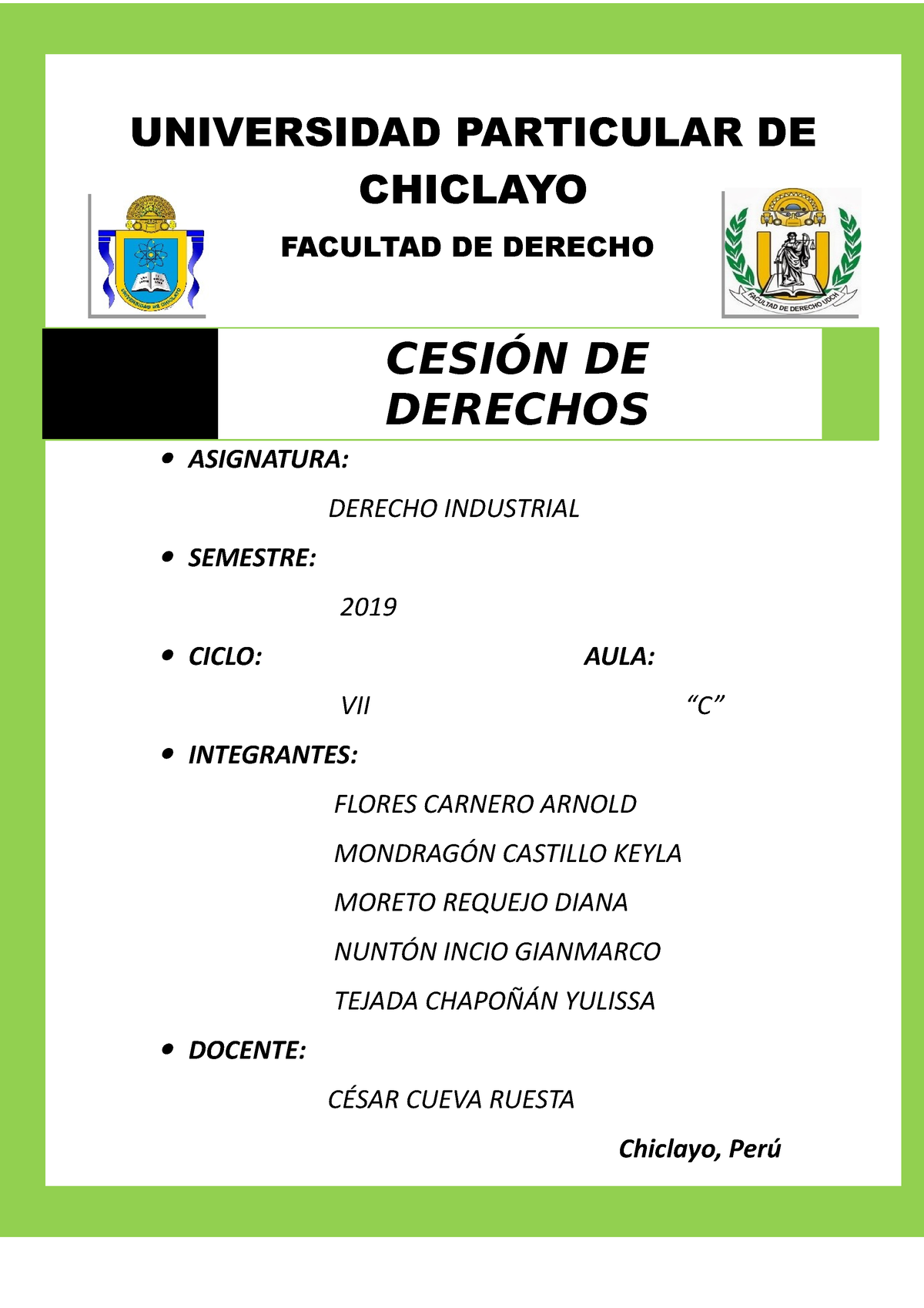 Derecho-industrial - Administrativo - UNIVERSIDAD PARTICULAR DE ...