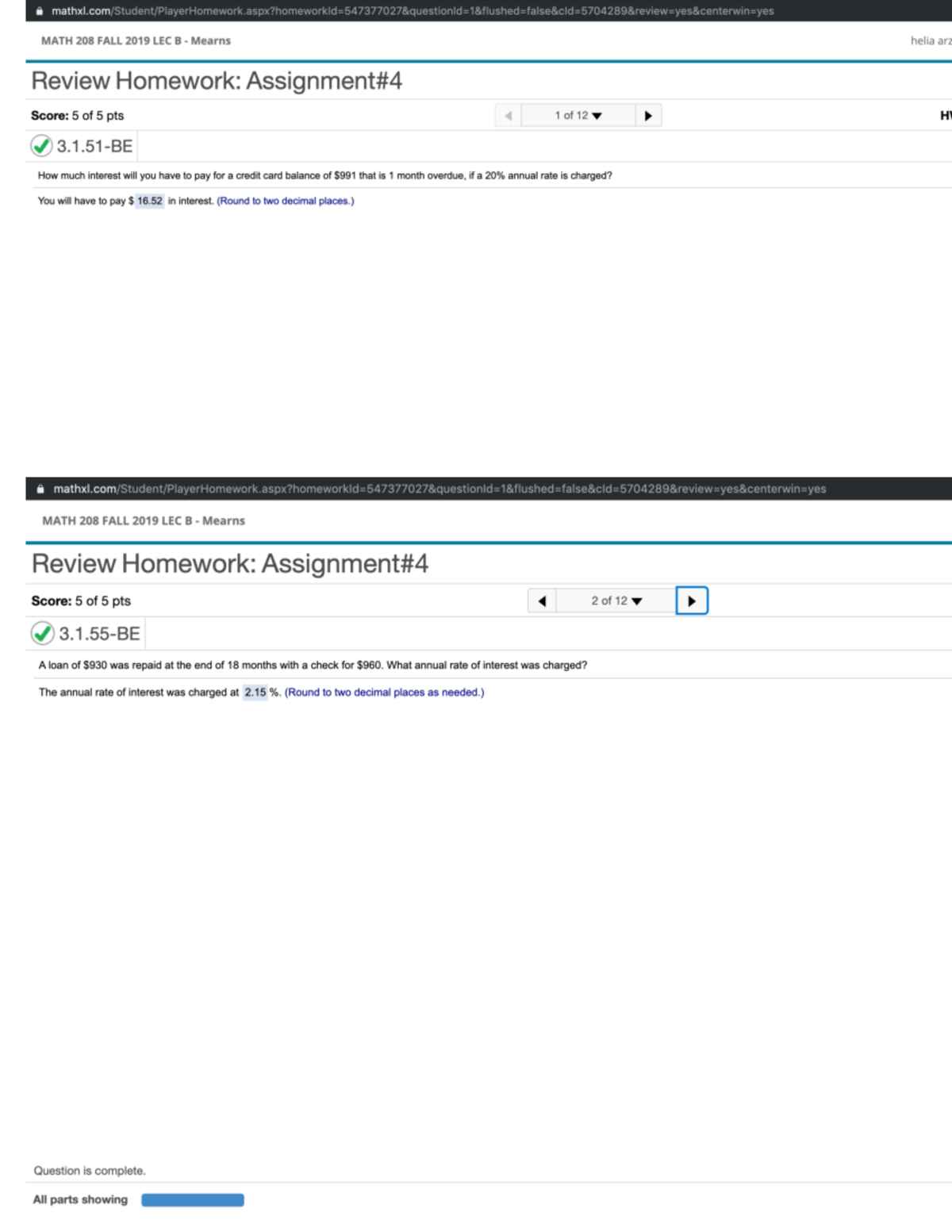 Math assignments - MATH 208 - Studocu