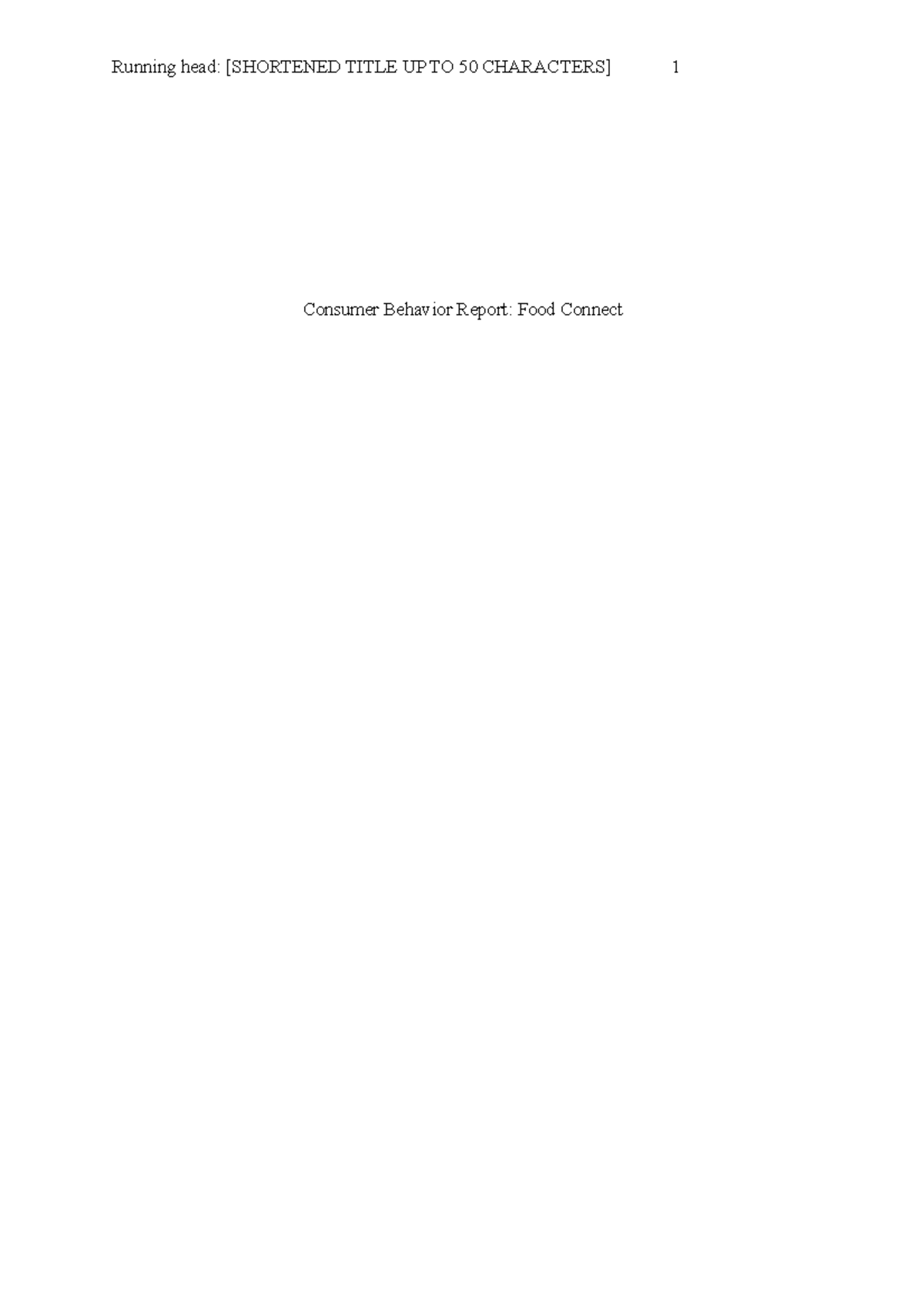 Consumer Behavior Report sd - AMB200 - QUT - Studocu