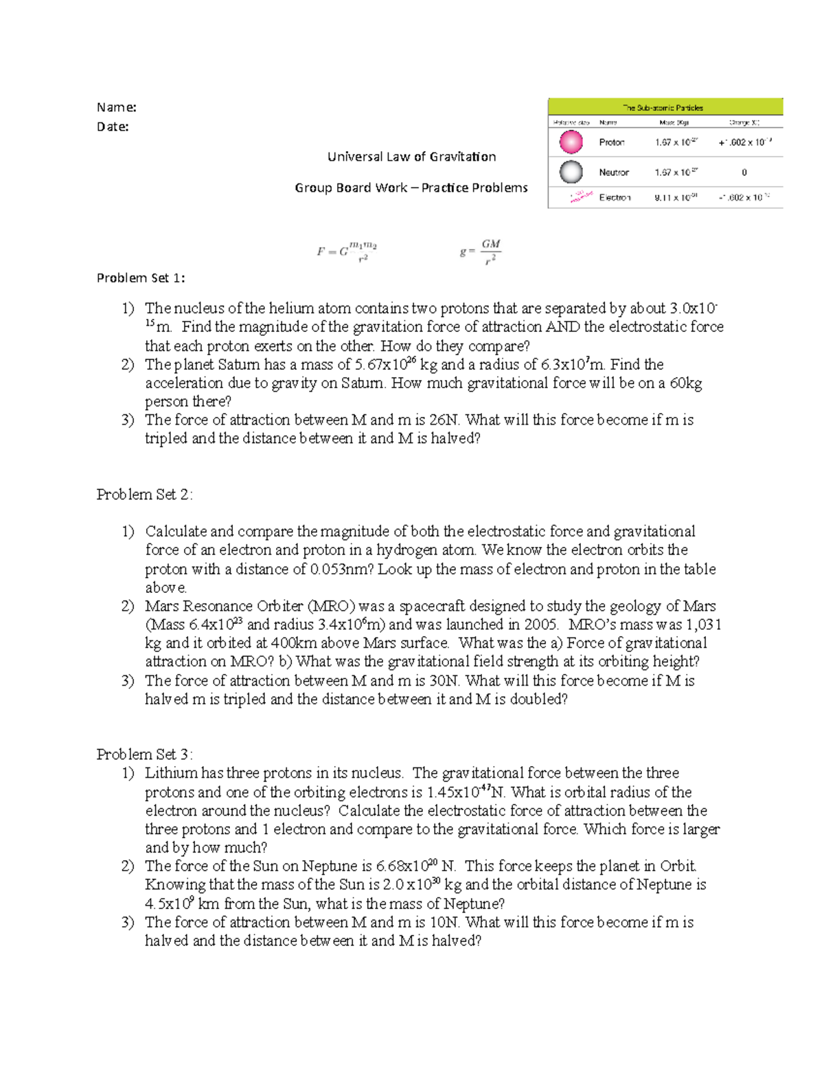 lesson-7-universal-law-of-gravitation-problem-set-group-work-name