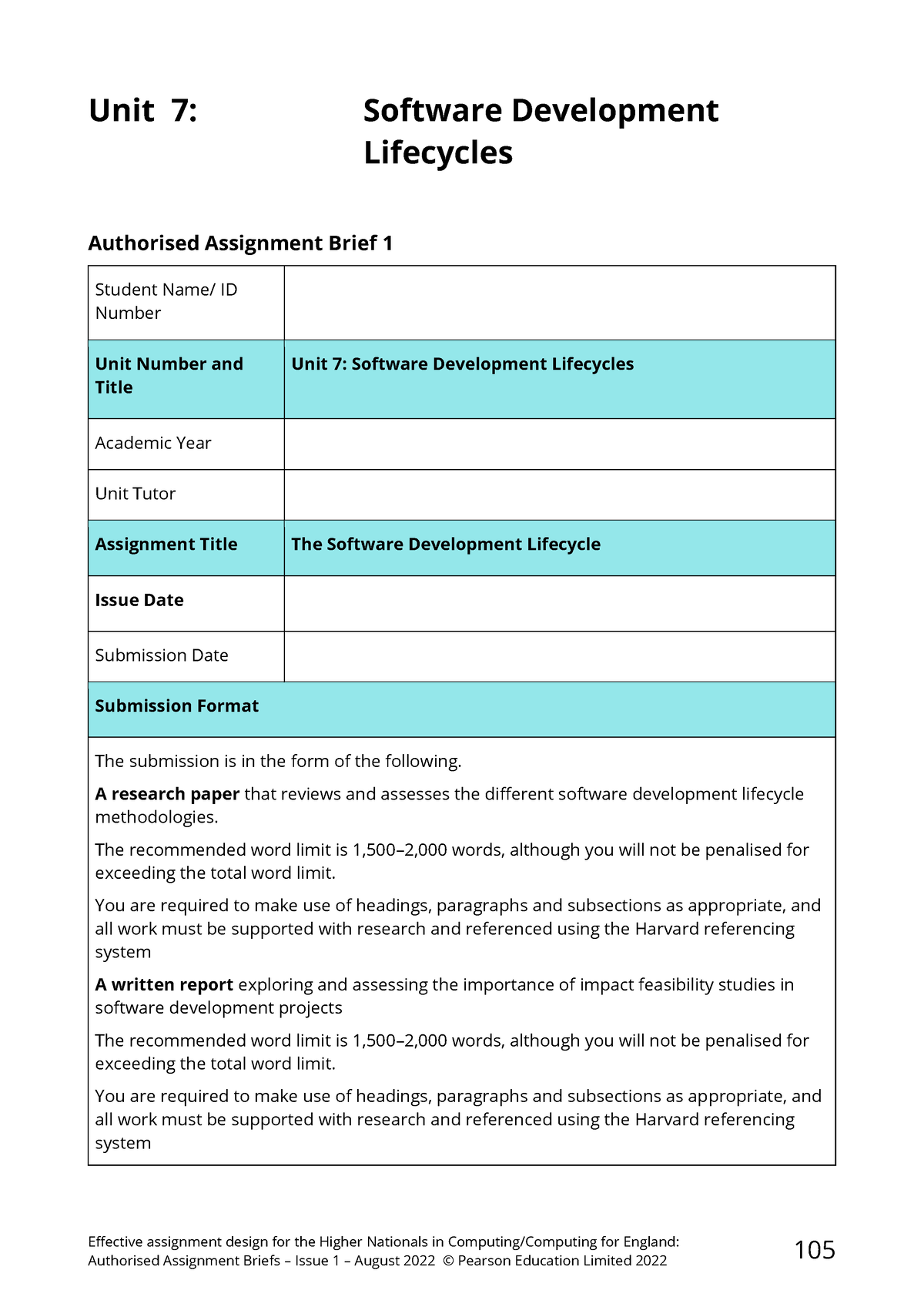 application software assignment