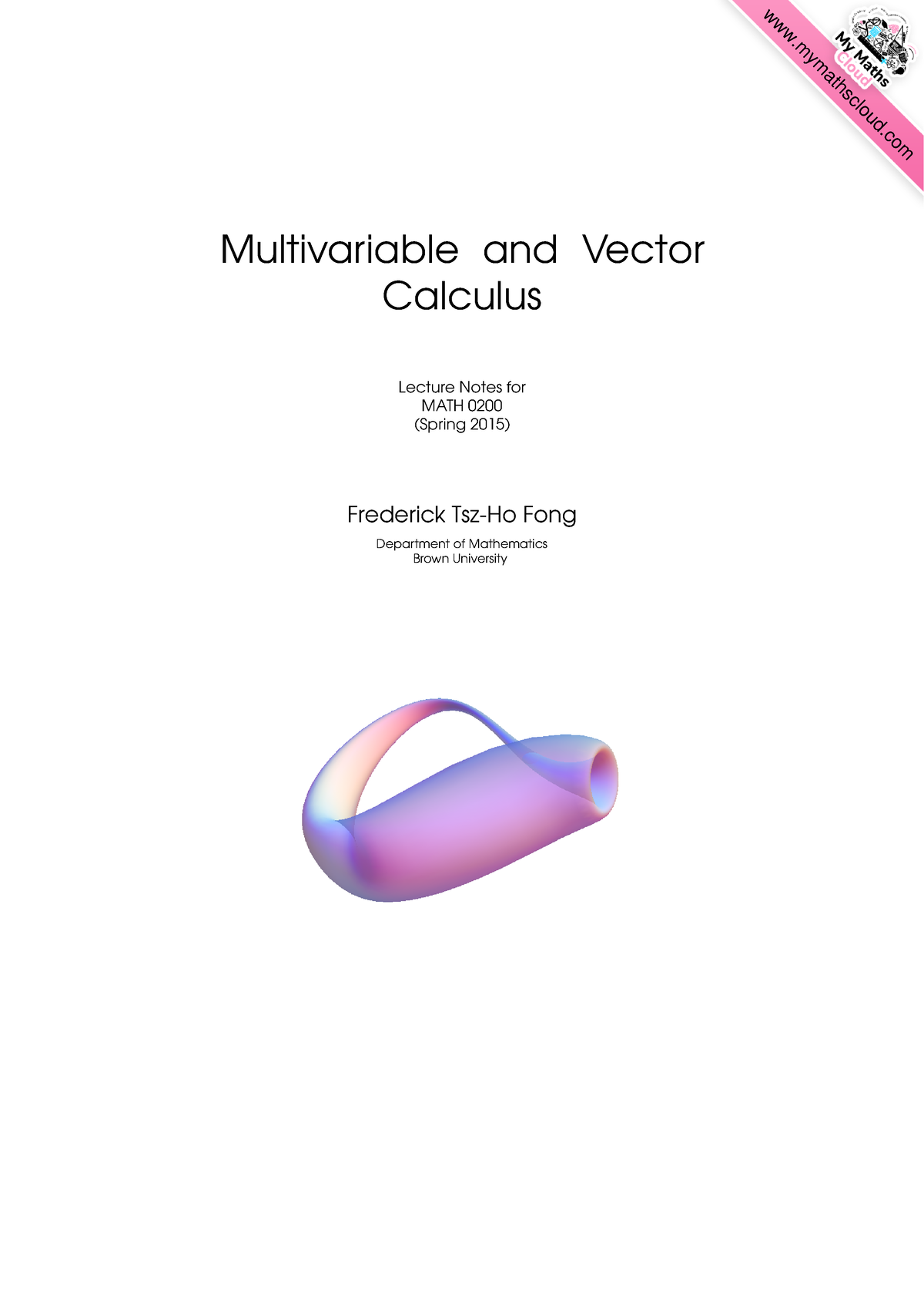 Multivariable And Vector Calculus Notes - Multivariable And Vector ...