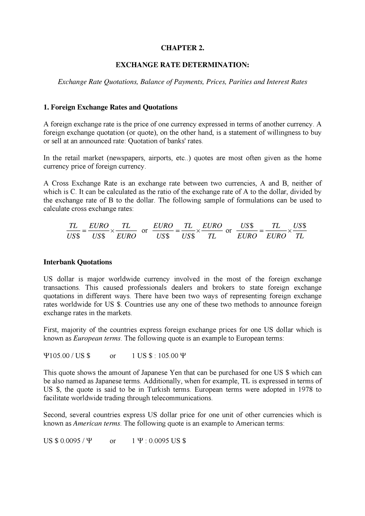 exchange-rate-determination-chapter-2-exchange-rate-determination