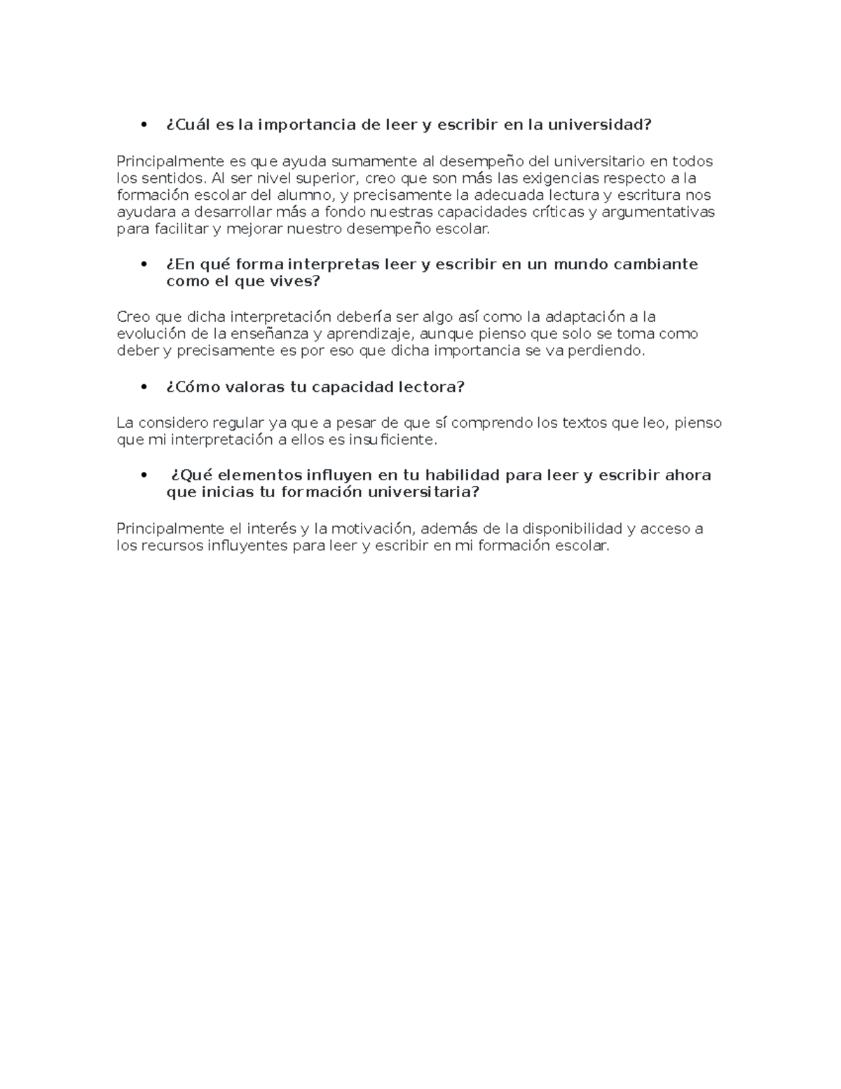 Cuál es la importancia de leer y escribir en la universidad - ¿Cuál es ...