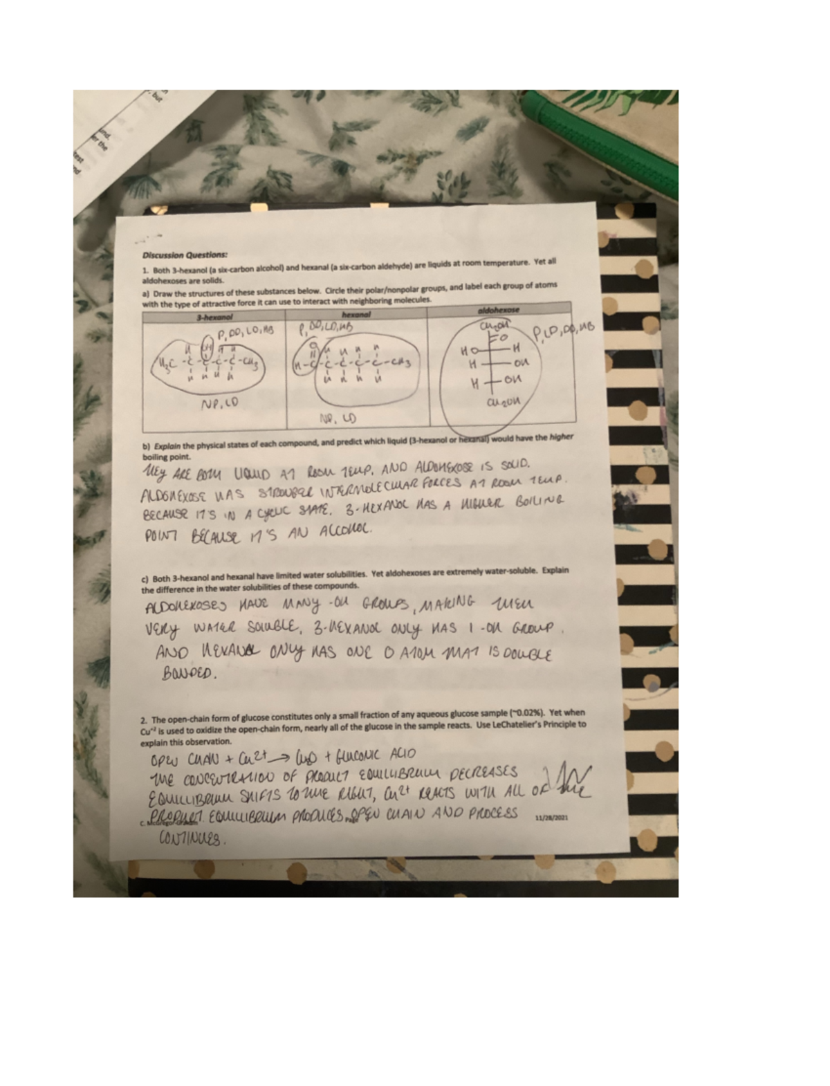 Note Nov 23, 2022 Post lab discussion questions. CHM 126 Studocu